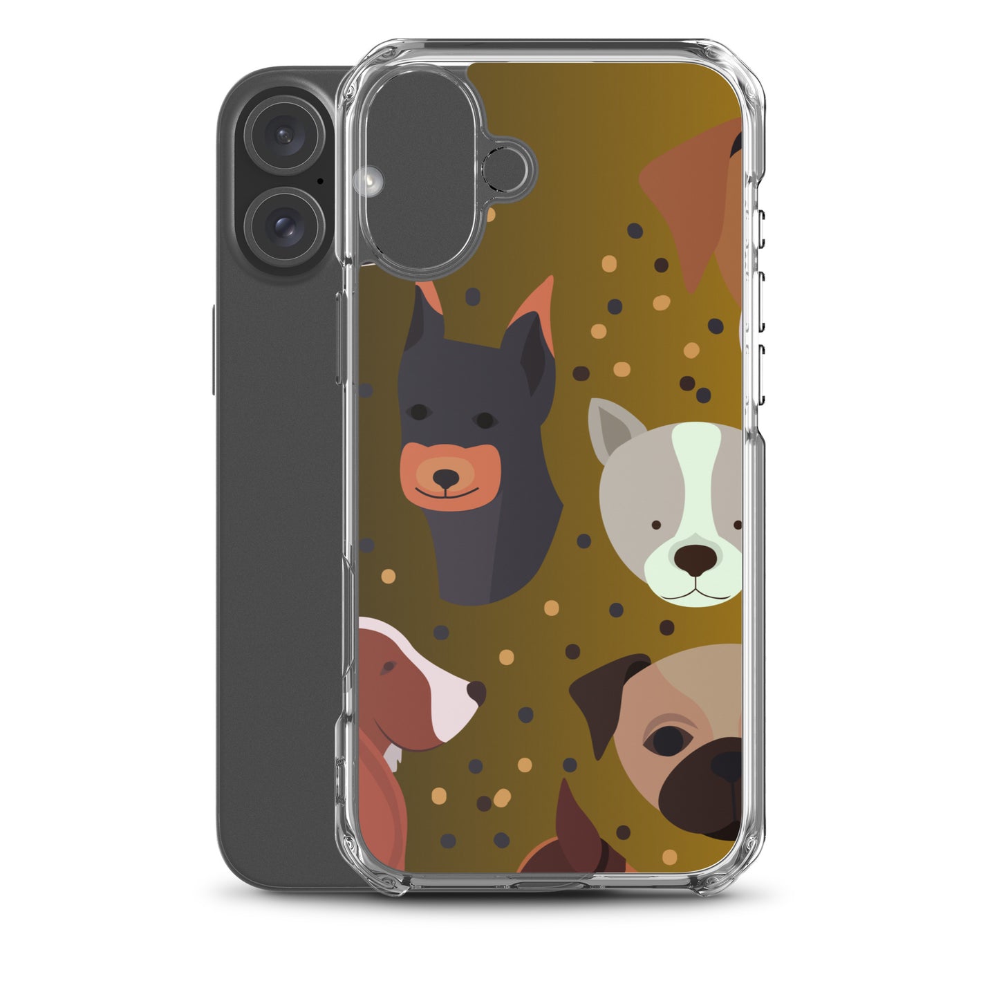 Dog Lover Clear Case for iPhone® - #tag1# - #tag2# -