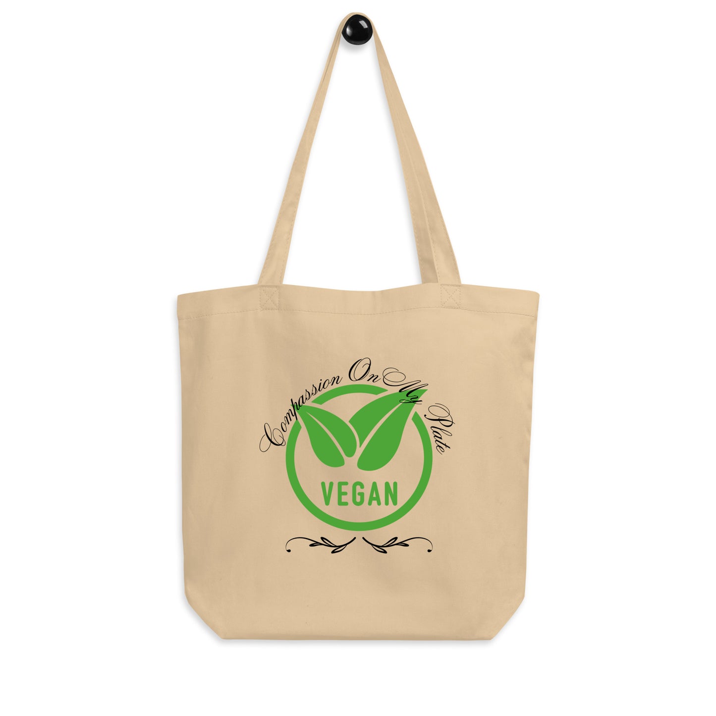 Compassion On My Plate Vegan | Eco Tote Bag - #tag1# - #tag2# -