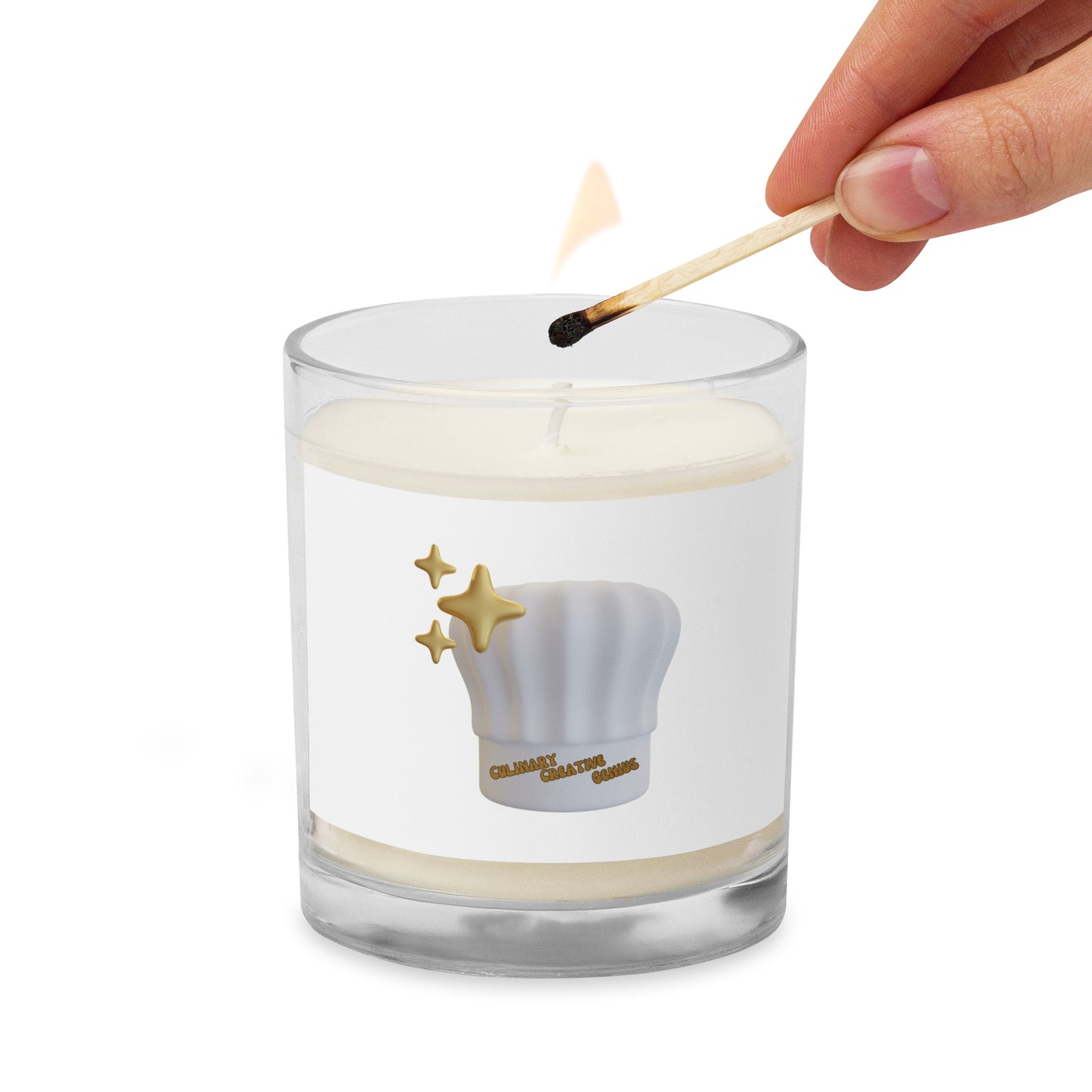 Culinary Creative Genius | Glass Jar Soy Wax Candle - #tag1# - #tag2# -