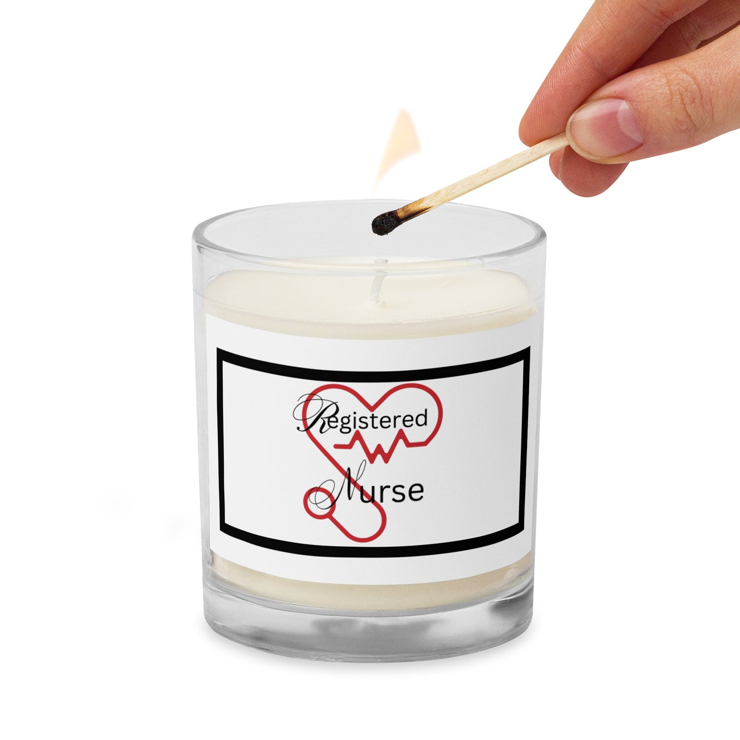 Registered Nurse | Glass Jar Soy Wax Candle - #tag1# - #tag2# -