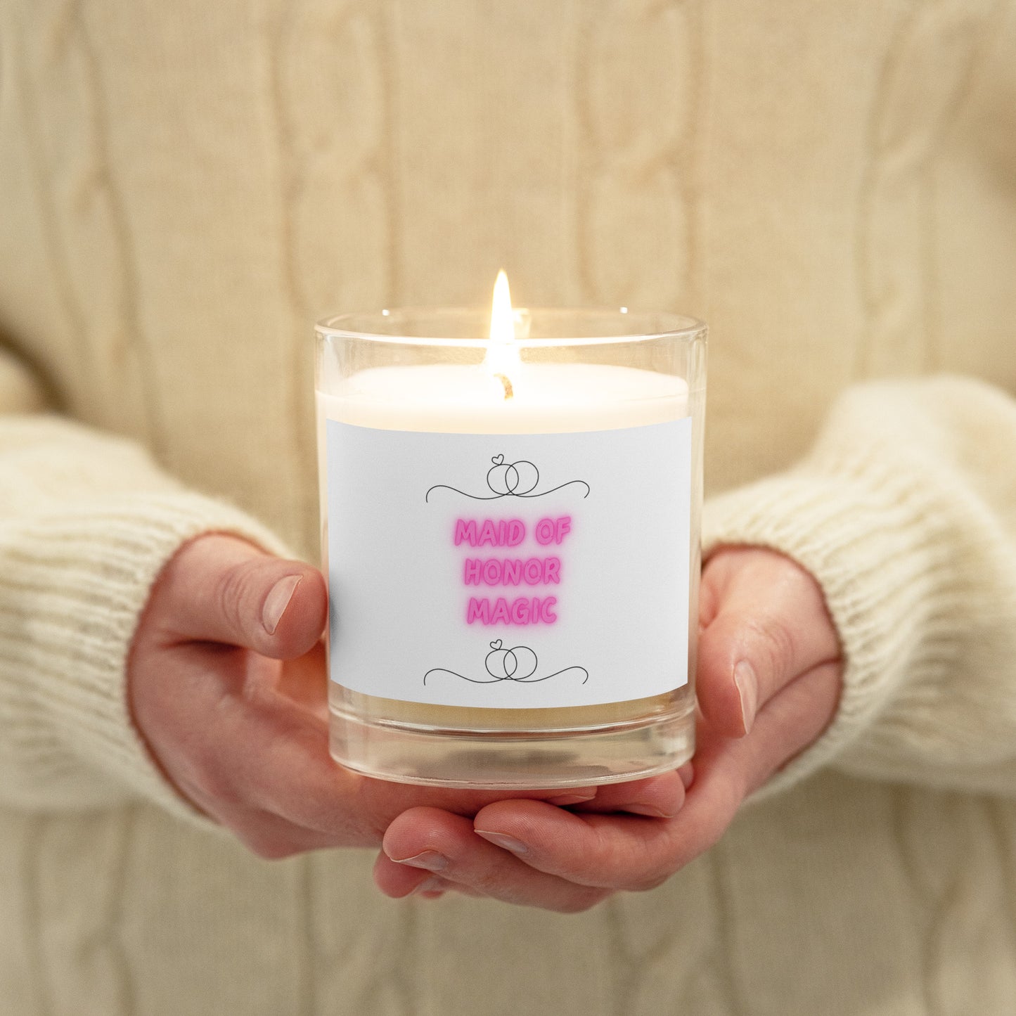 Maid Of Honor Magic | Glass Jar Soy Wax Candle - #tag1# - #tag2# -