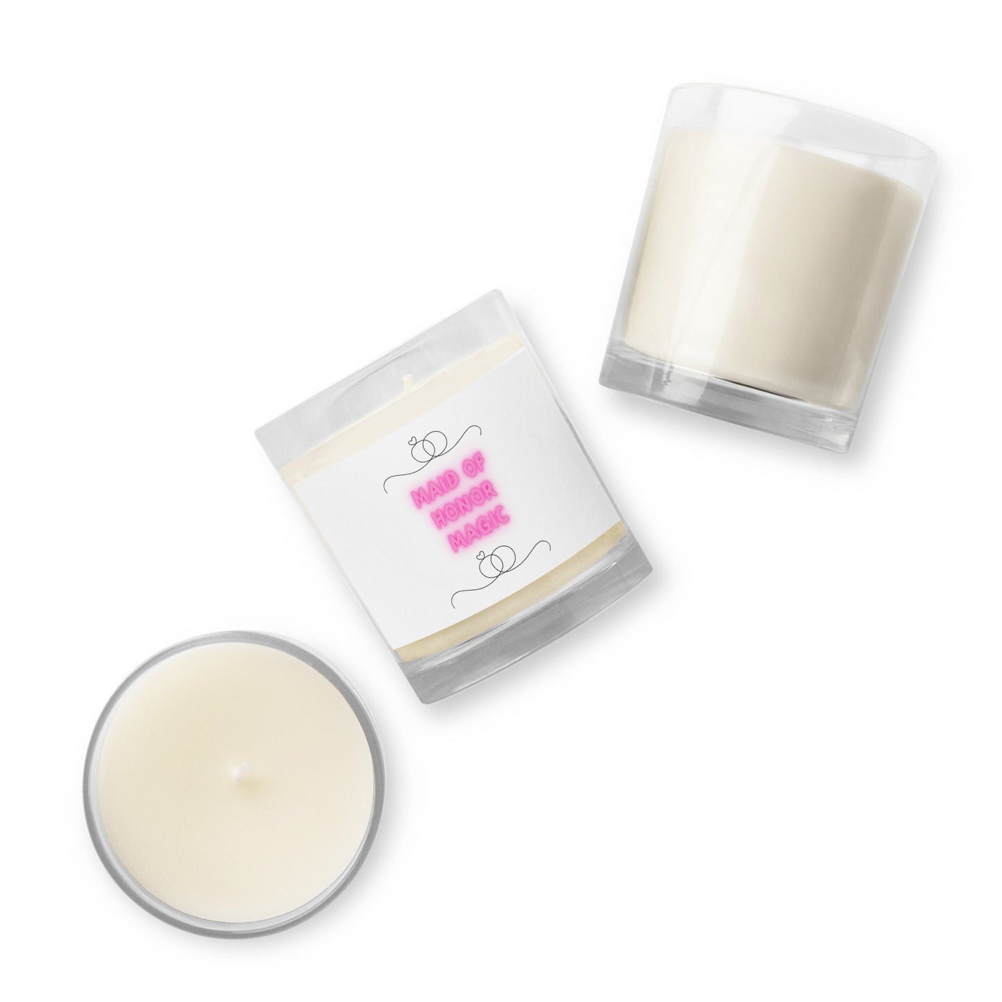 Maid Of Honor Magic | Glass Jar Soy Wax Candle - #tag1# - #tag2# -