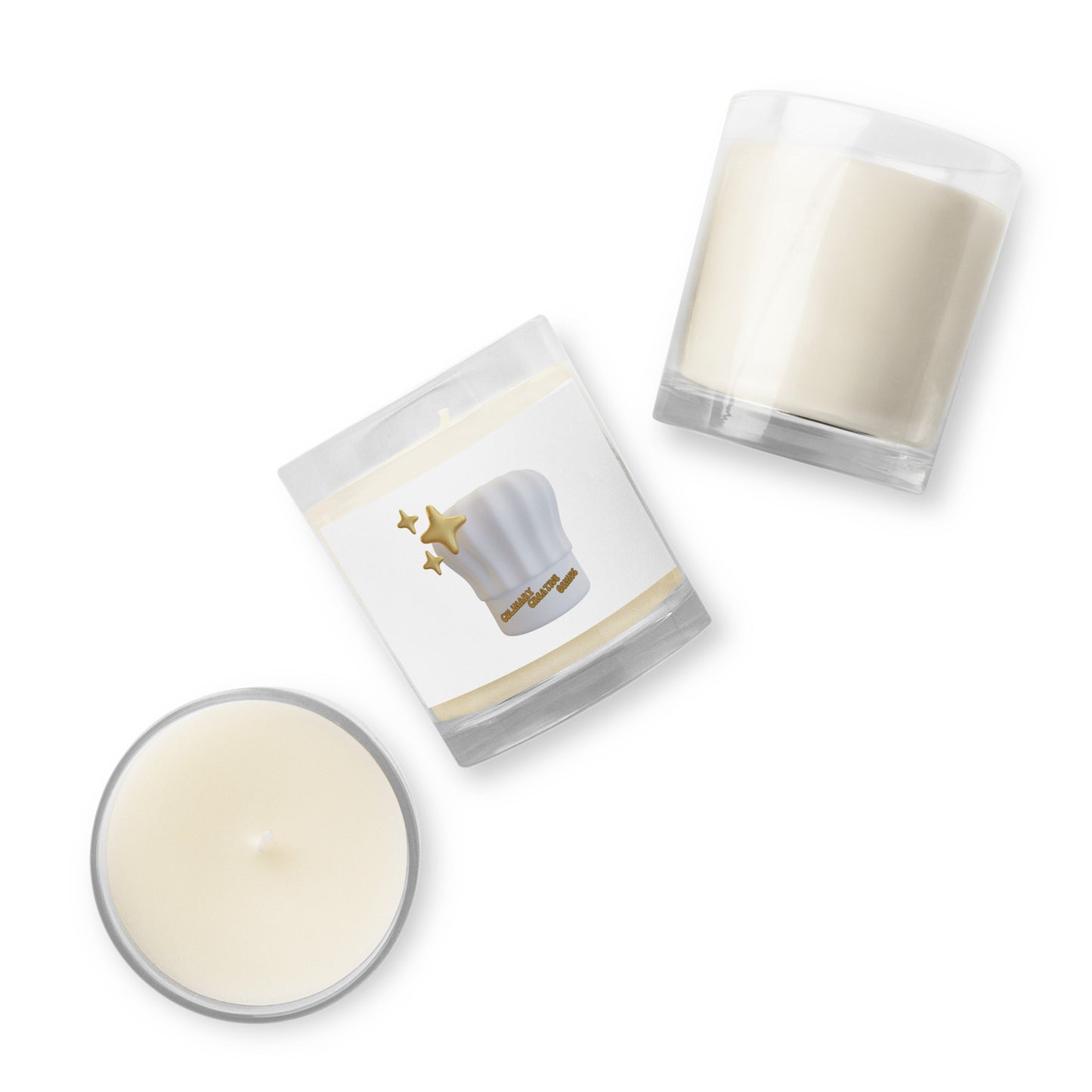 Culinary Creative Genius | Glass Jar Soy Wax Candle - #tag1# - #tag2# -