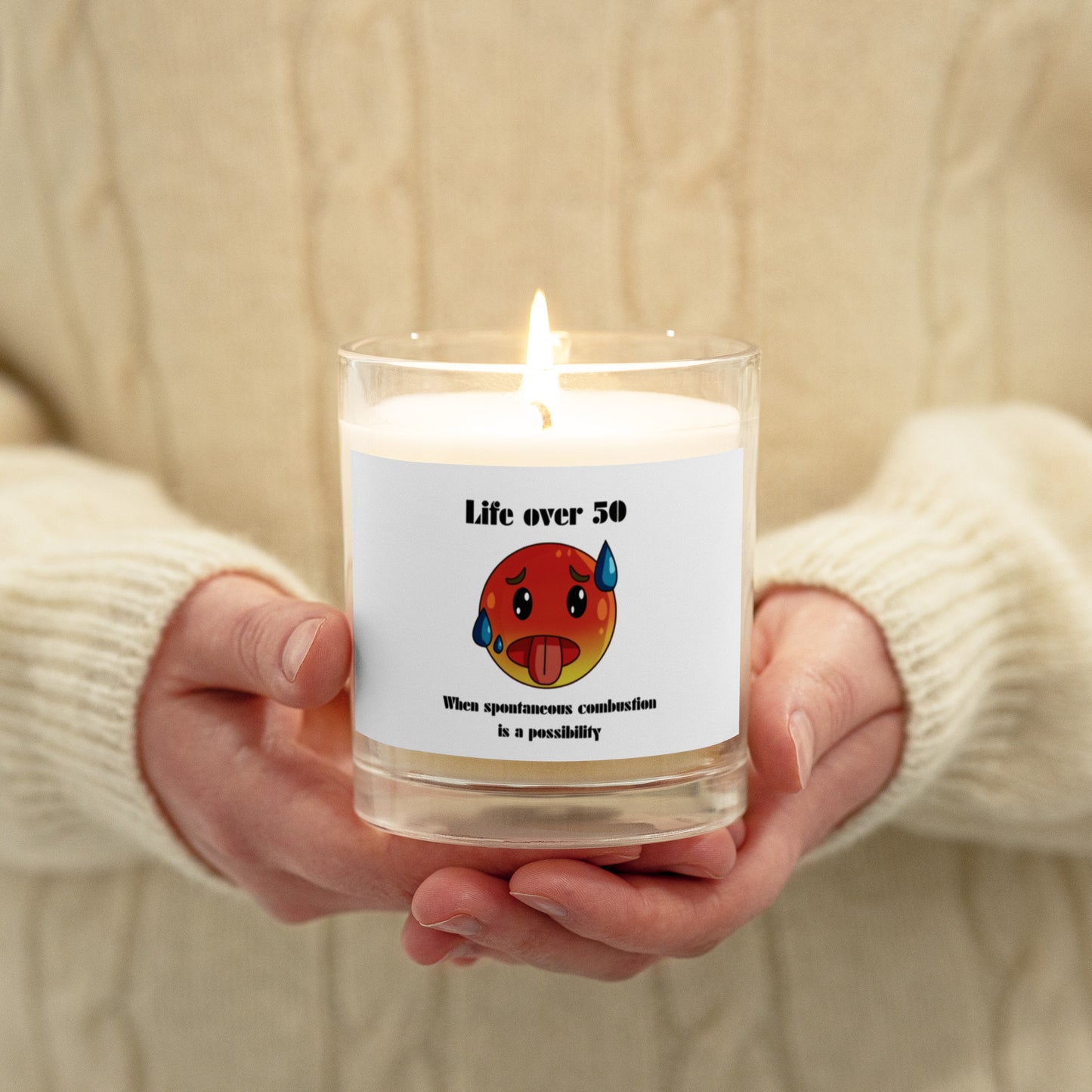 Life Over 50 | Glass Jar Soy Wax Candle - #tag1# - #tag2# -