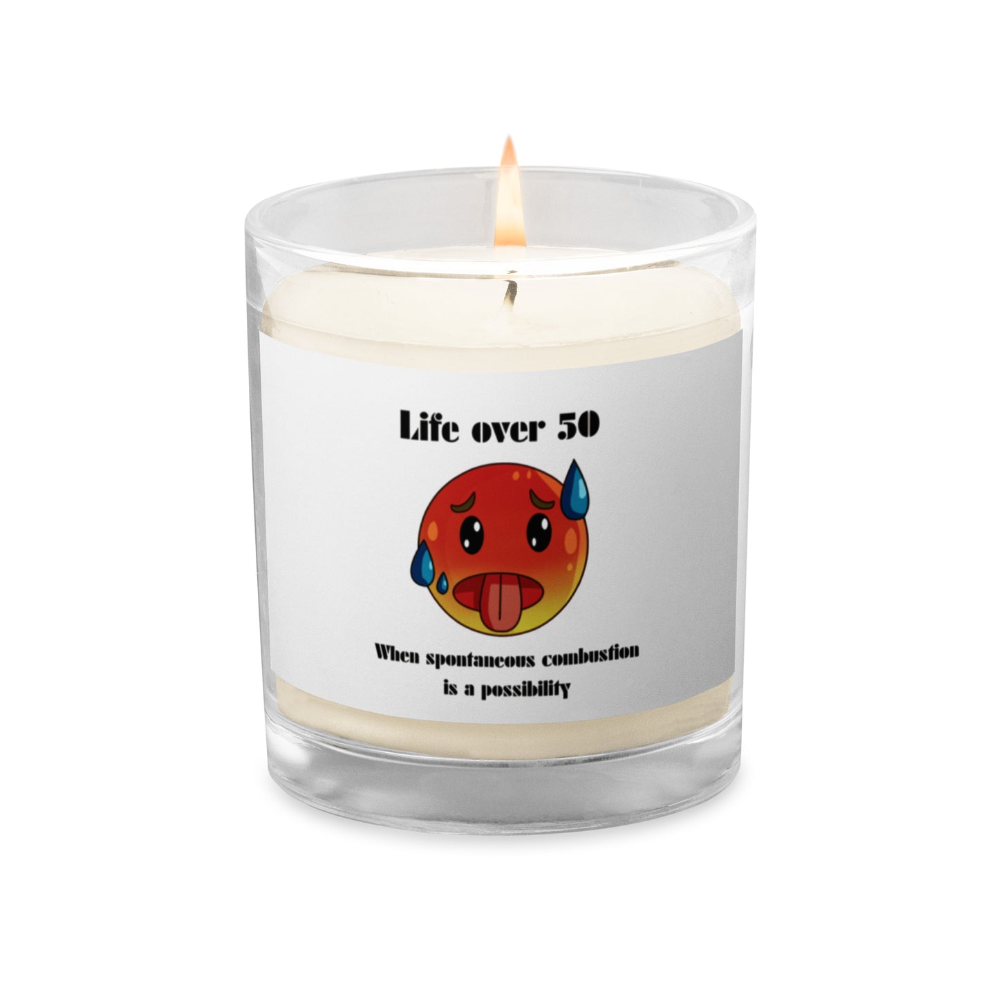 Life Over 50 | Glass Jar Soy Wax Candle - #tag1# - #tag2# -