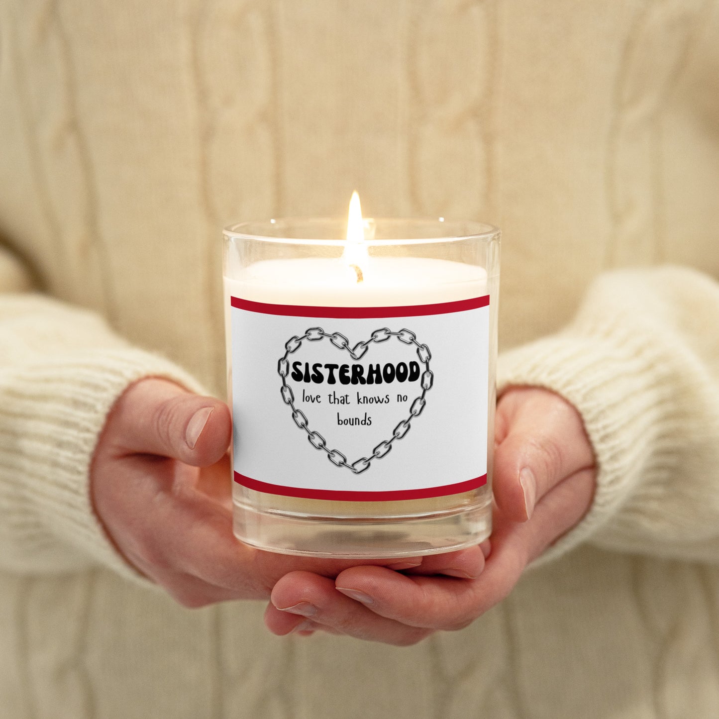Sisterhood | Glass Jar Soy Wax Candle - #tag1# - #tag2# -