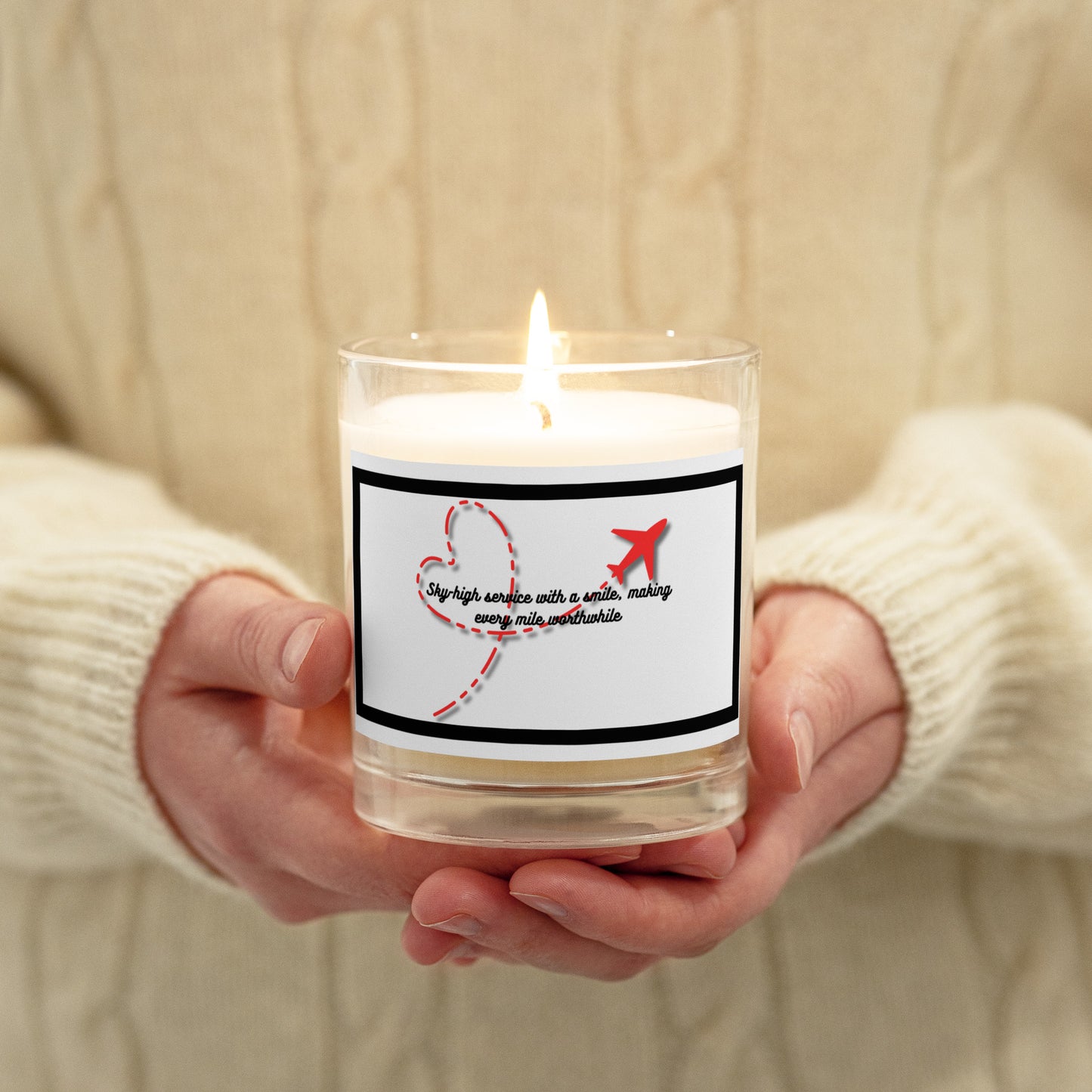 Flight Attendants | Glass Jar Soy Wax Candle - #tag1# - #tag2# -