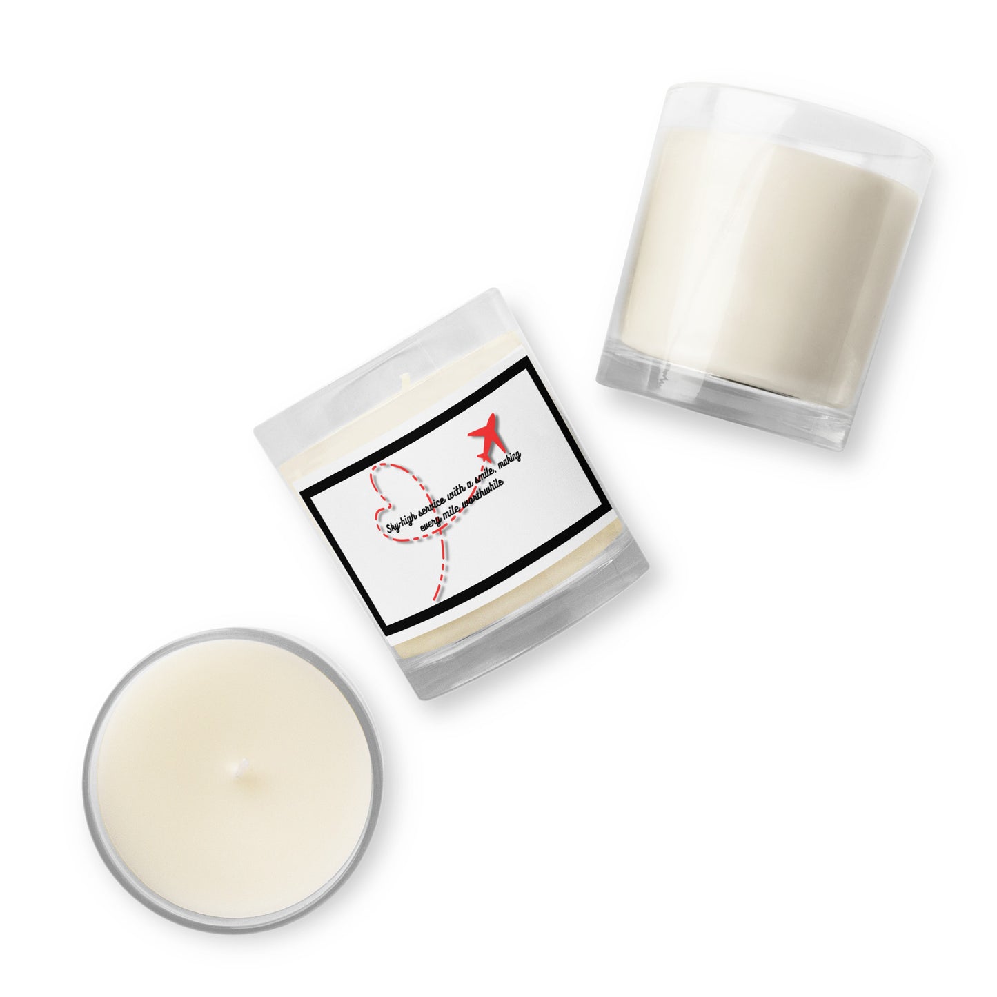 Flight Attendants | Glass Jar Soy Wax Candle - #tag1# - #tag2# -