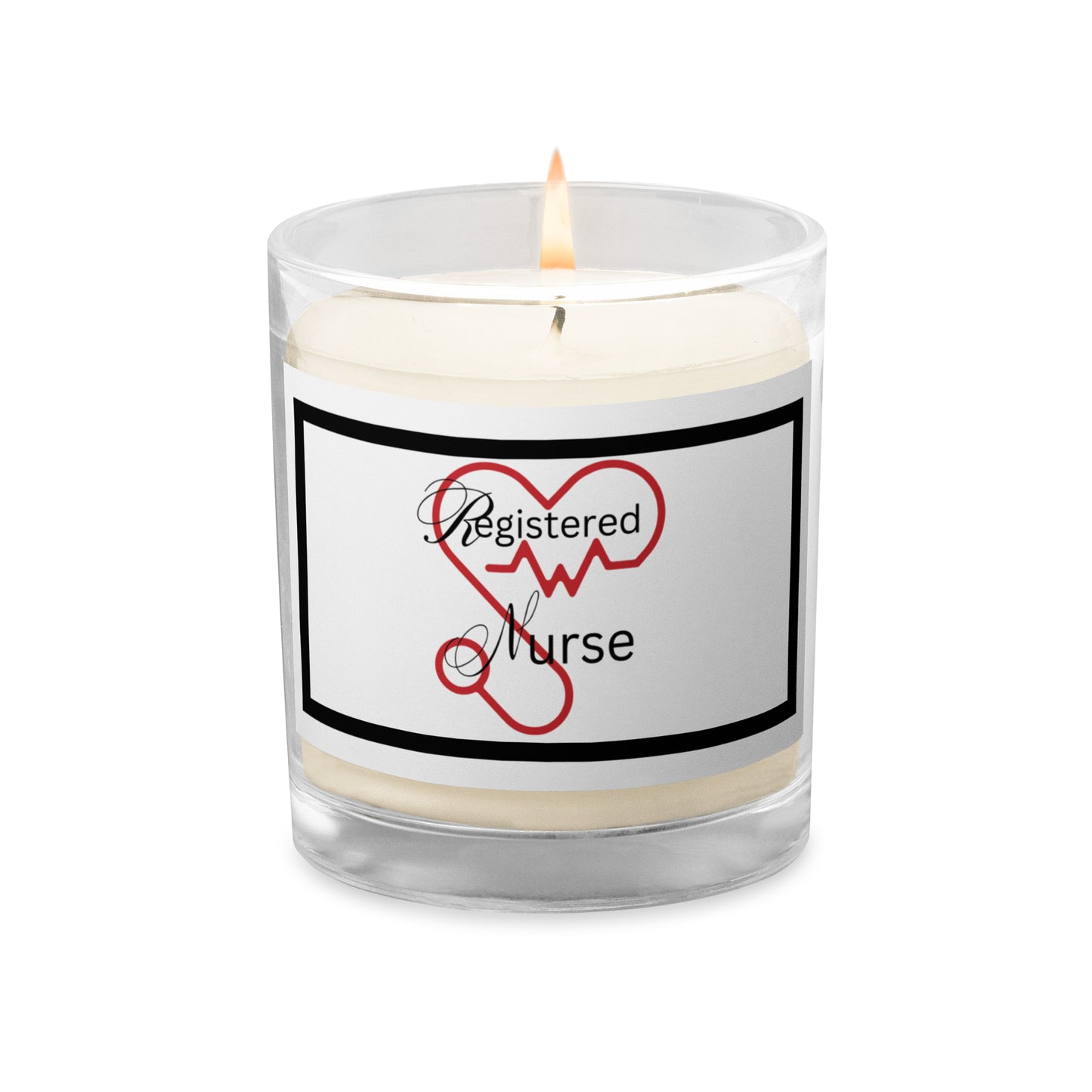 Registered Nurse | Glass Jar Soy Wax Candle - #tag1# - #tag2# -