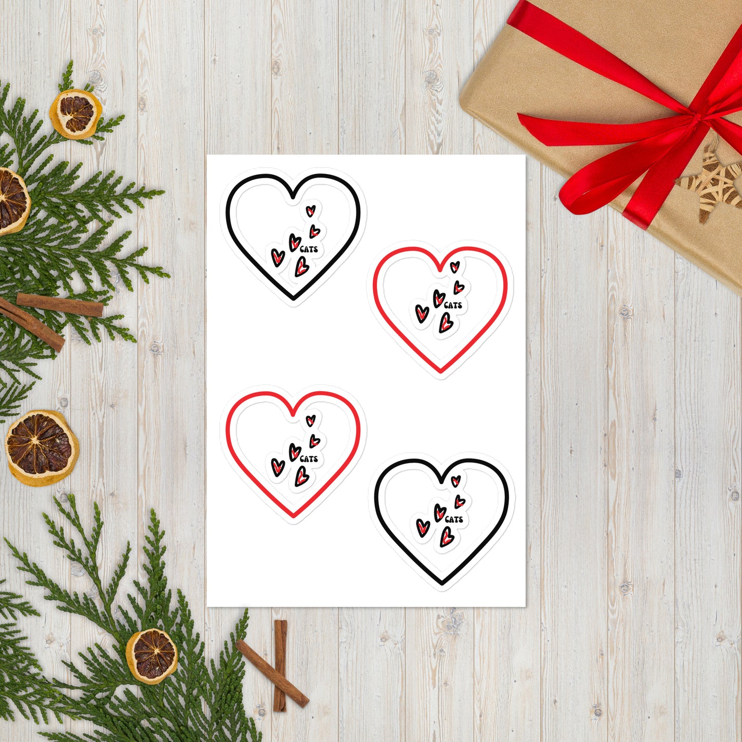 I Love Cats | Sticker Sheet - #tag1# - #tag2# -
