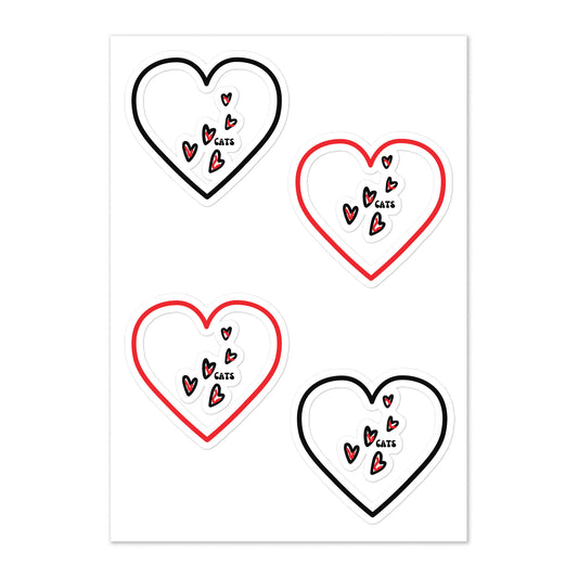 I Love Cats | Sticker Sheet   - #tag1# - #tag2# -