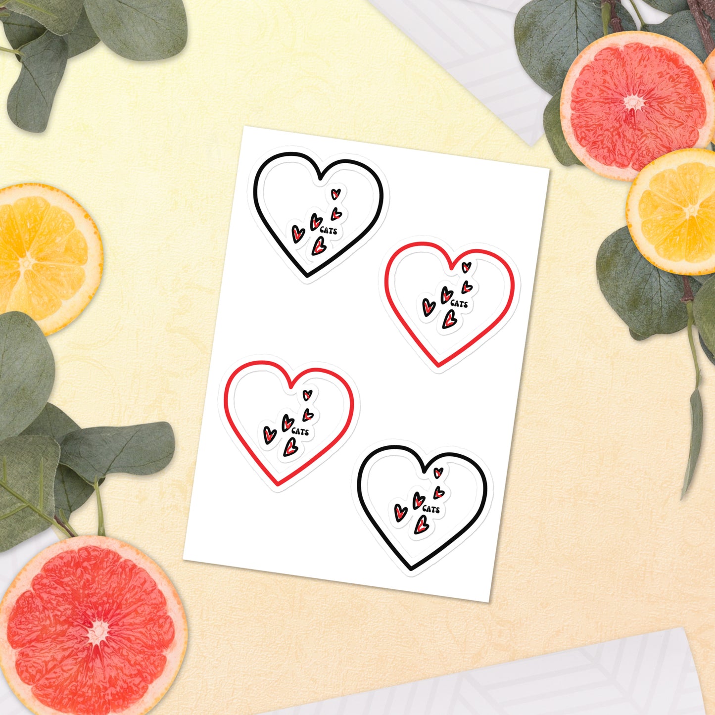 I Love Cats | Sticker Sheet - #tag1# - #tag2# -