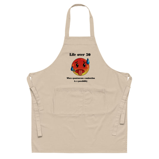 Life Over 50 | Organic Cotton Apron   - #tag1# - #tag2# -