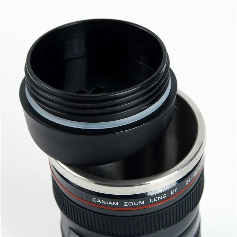 Camera Lens Shape | Coffee Tea | Travel Mug