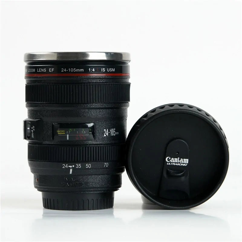 Camera Lens Shape | Coffee Tea | Travel Mug