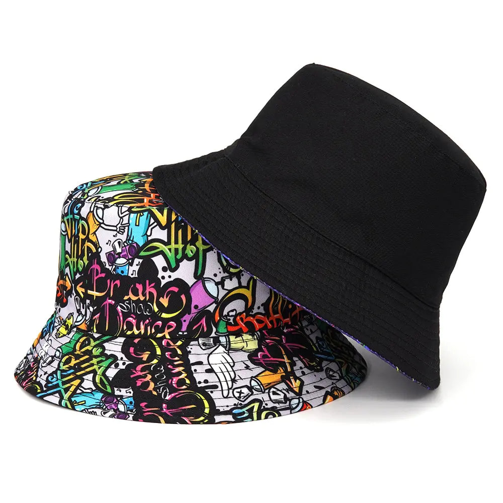 Panama Bucket Print Fisherman Hat
