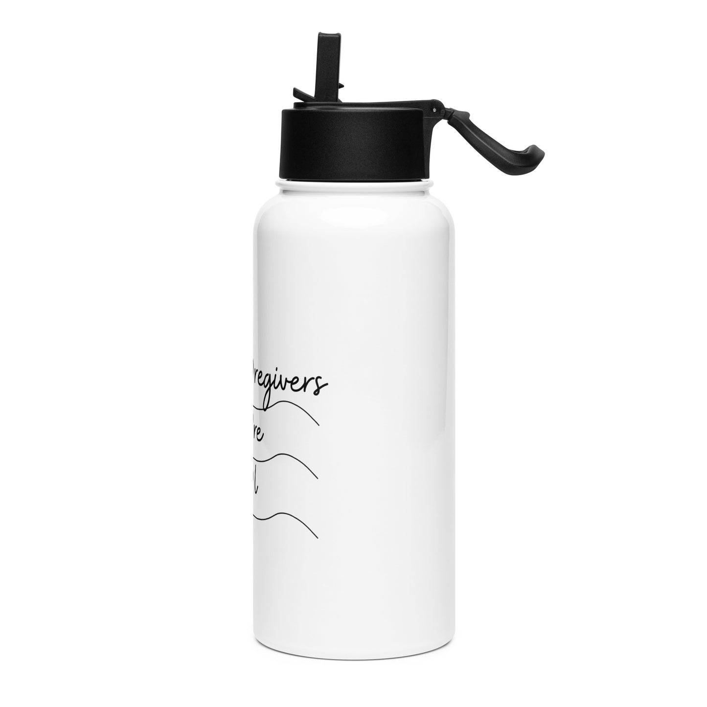 Caregivers Are Special | Stainless Steel Water Bottle With A Straw Lid - #tag1# - #tag2# -