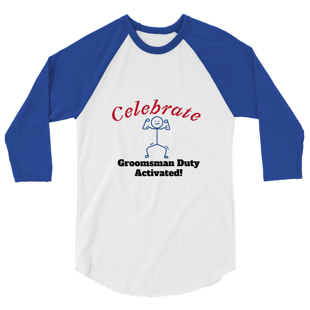 Groomsman | 3/4 Sleeve Raglan Shirt - #tag1# - #tag2# -
