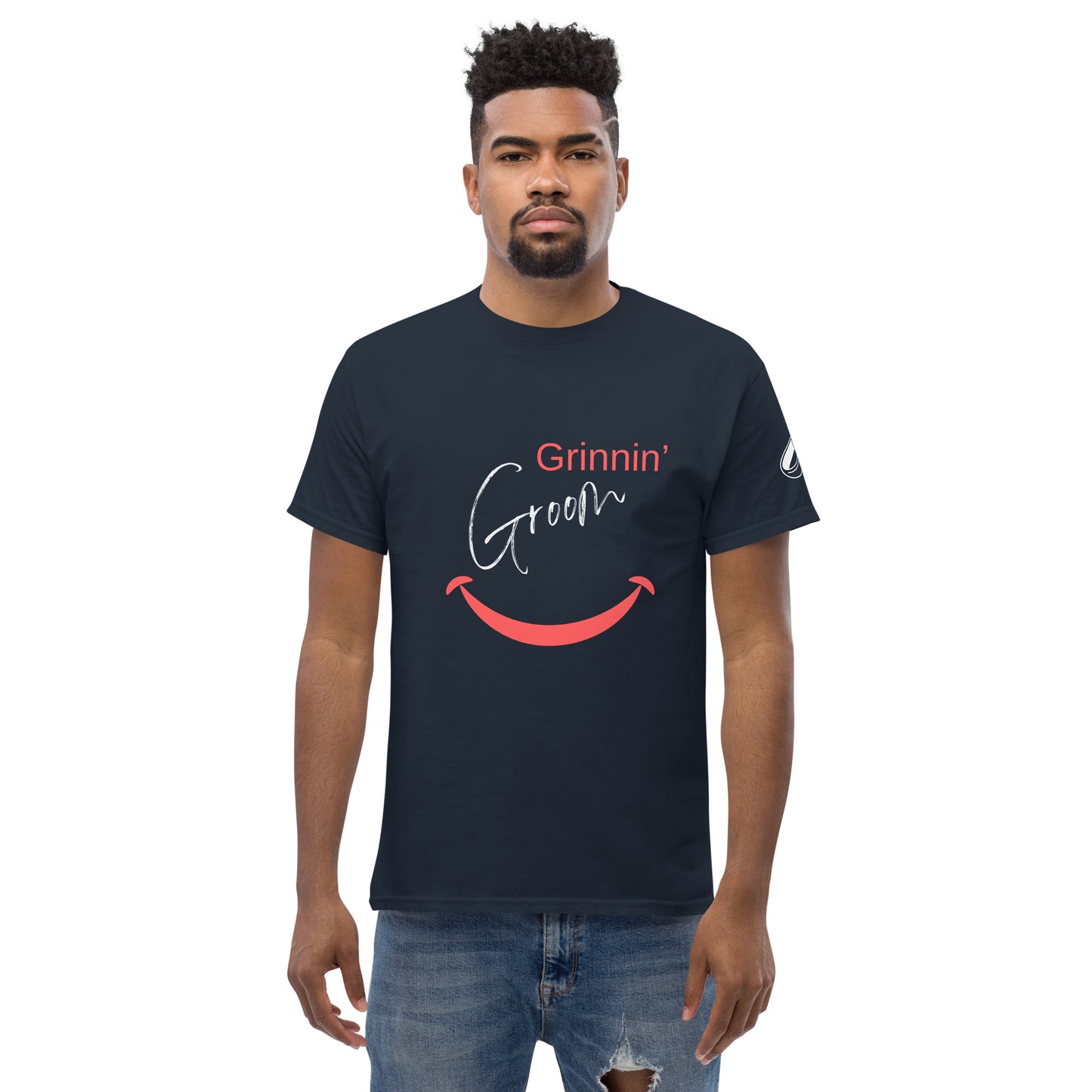 Grinnin' Groom | Short Sleeve | Classic T-Shirt - #tag1# - #tag2# -