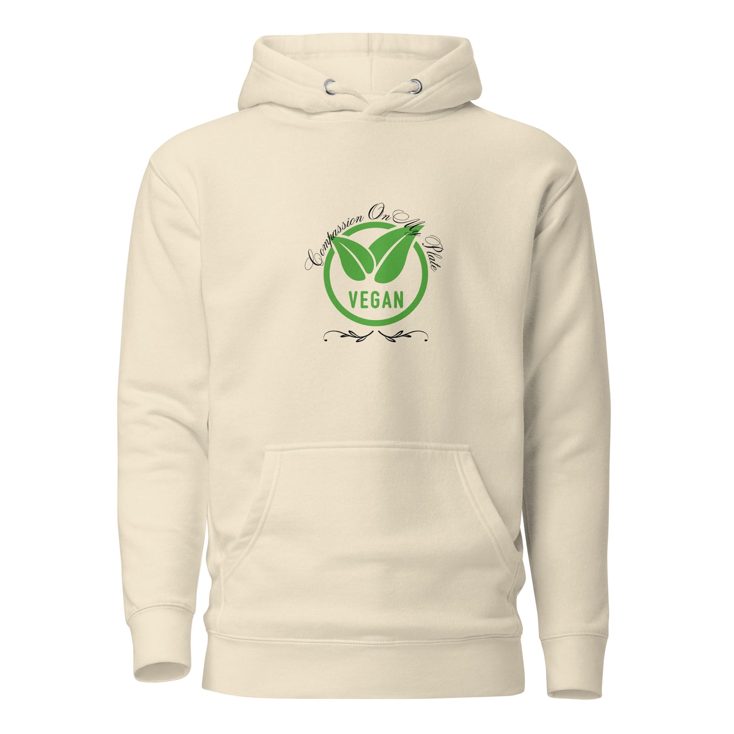 Compassion On My Plate Vegan | Unisex Hoodie - #tag1# - #tag2# -