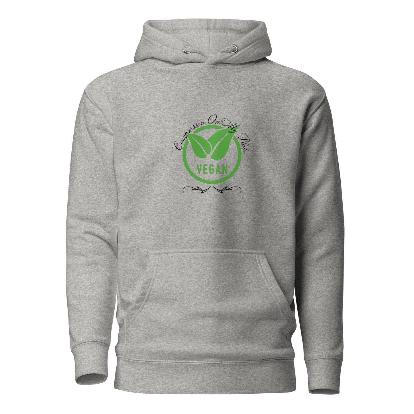 Compassion On My Plate Vegan | Unisex Hoodie - #tag1# - #tag2# -