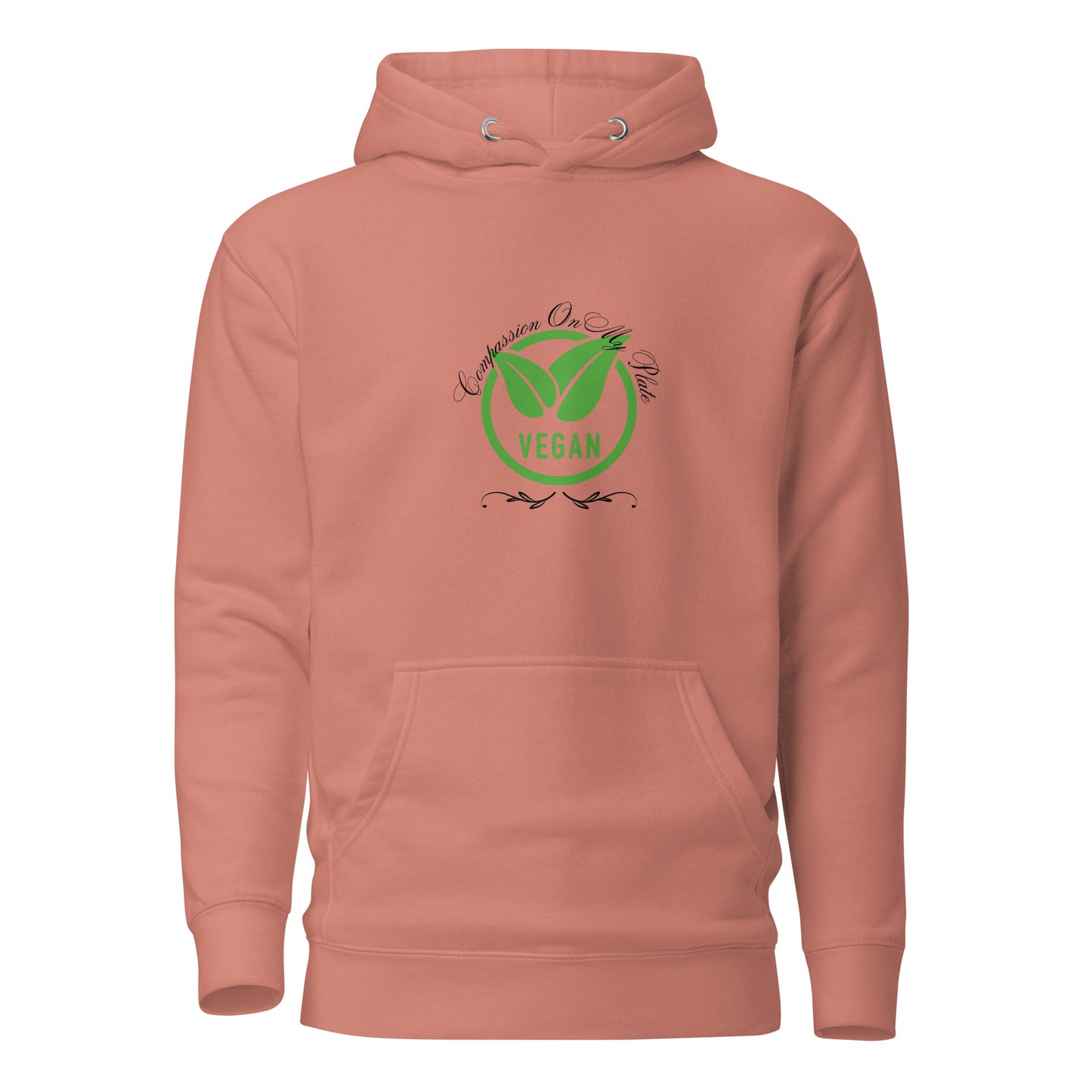 Compassion On My Plate Vegan | Unisex Hoodie - #tag1# - #tag2# -