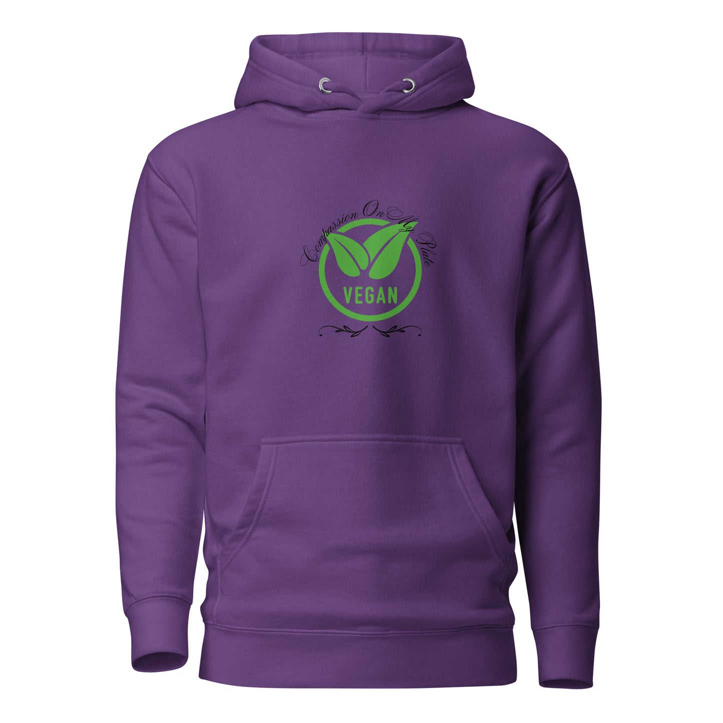 Compassion On My Plate Vegan | Unisex Hoodie - #tag1# - #tag2# -