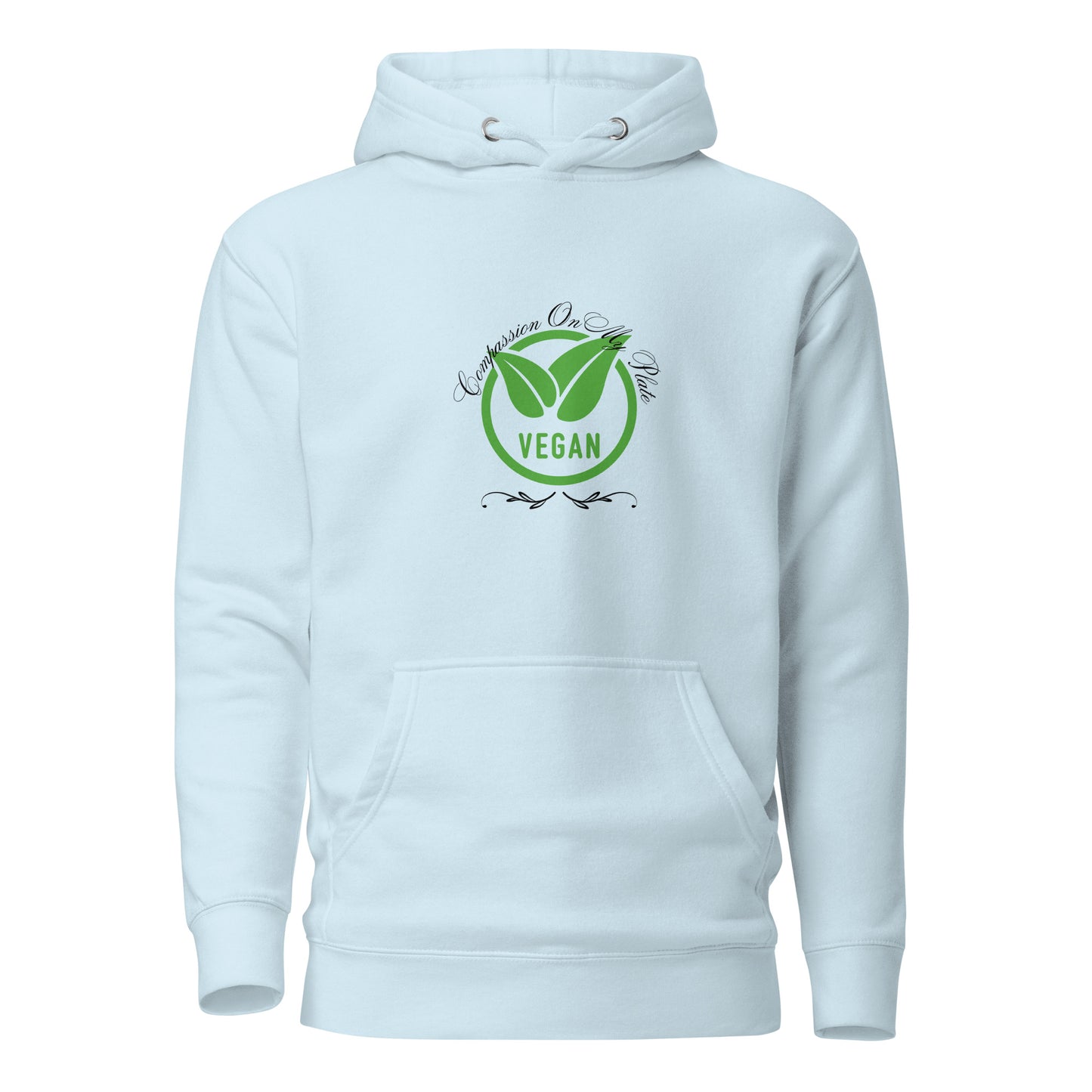 Compassion On My Plate Vegan | Unisex Hoodie - #tag1# - #tag2# -