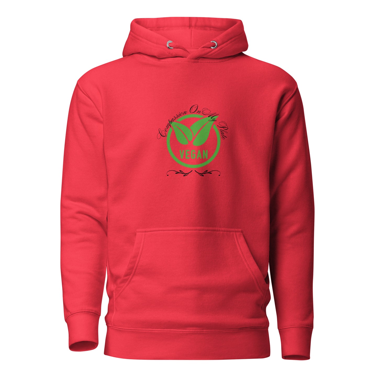 Compassion On My Plate Vegan | Unisex Hoodie - #tag1# - #tag2# -