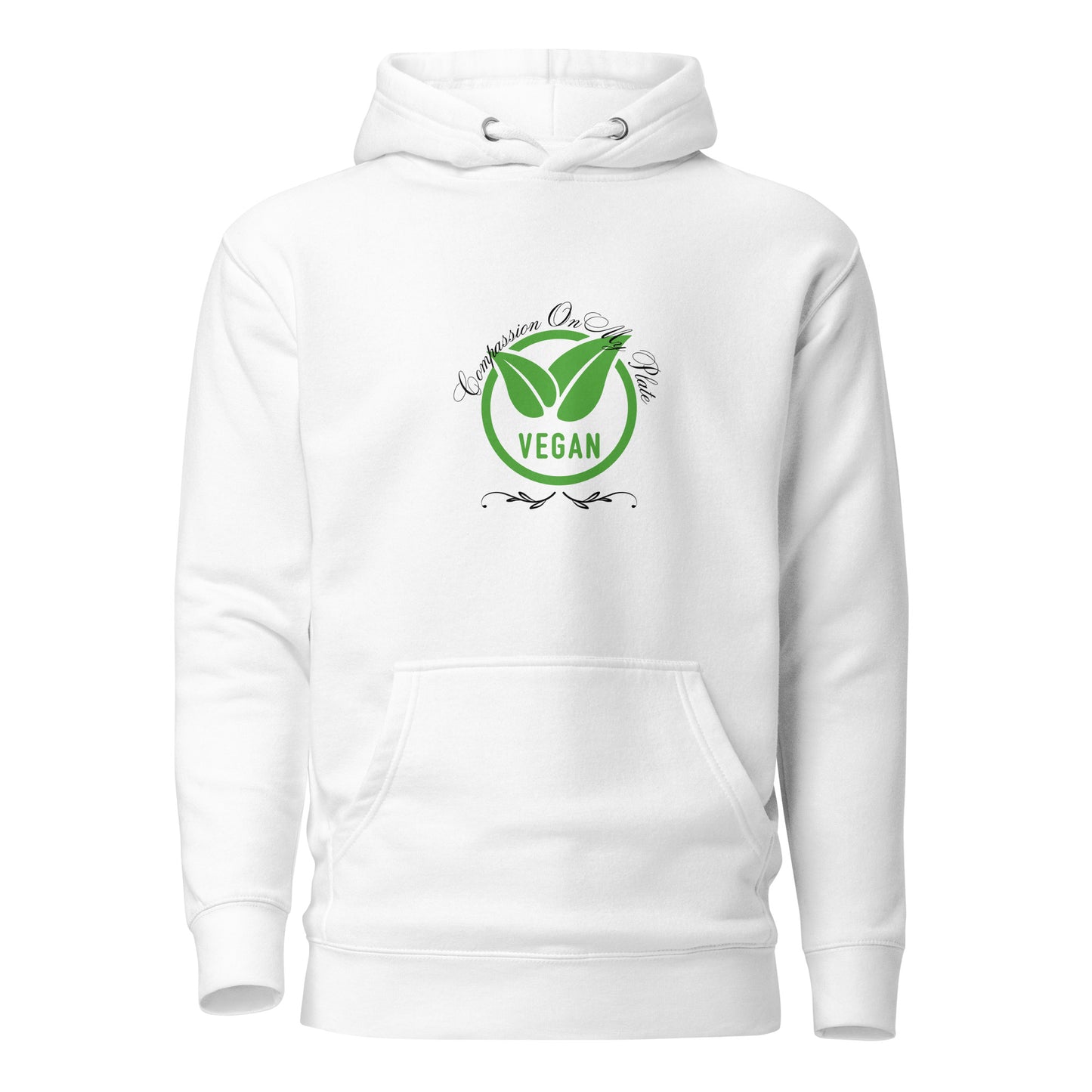 Compassion On My Plate Vegan | Unisex Hoodie - #tag1# - #tag2# -