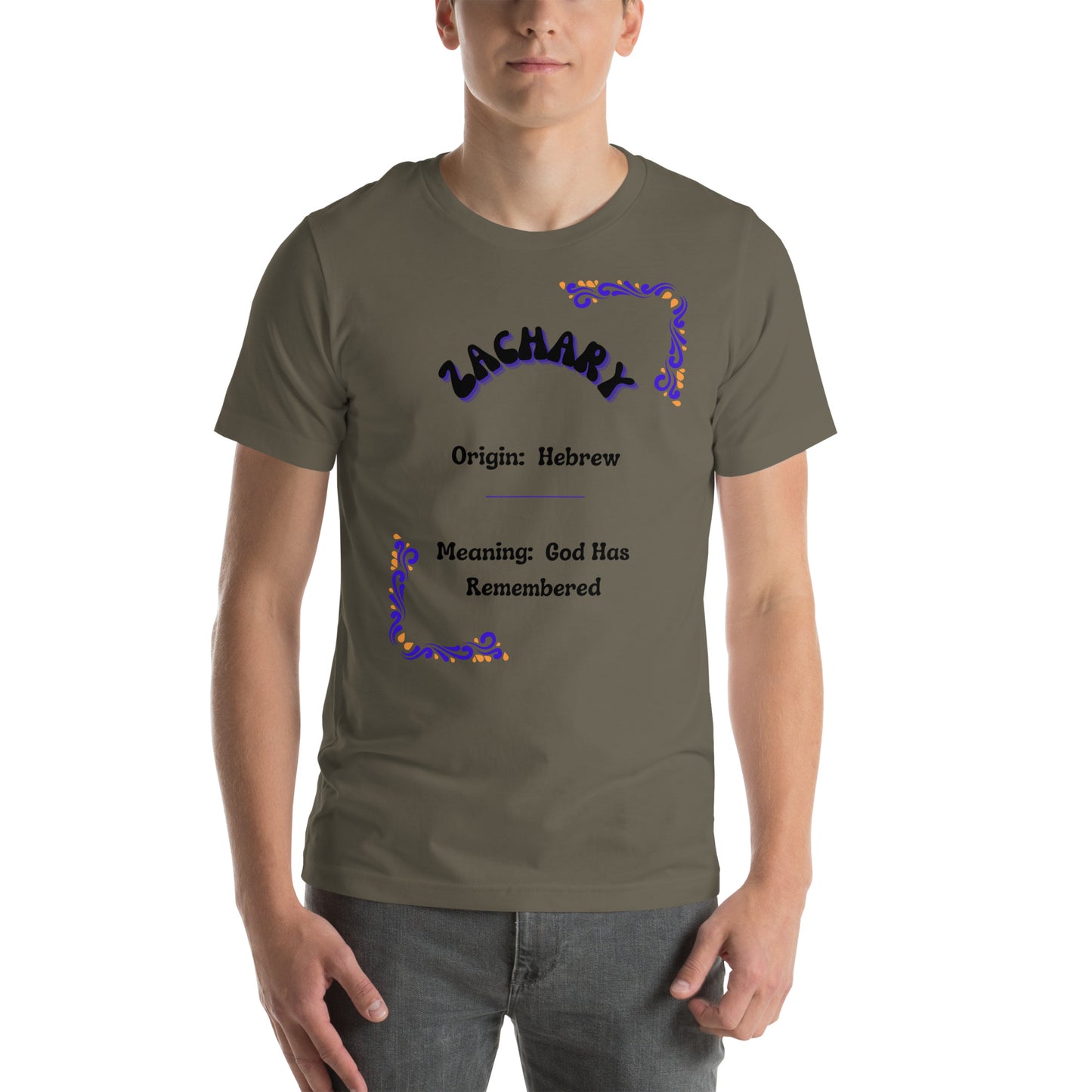 Zachary | Short Sleeve | Name Unisex T-Shirt - #tag1# - #tag2# -