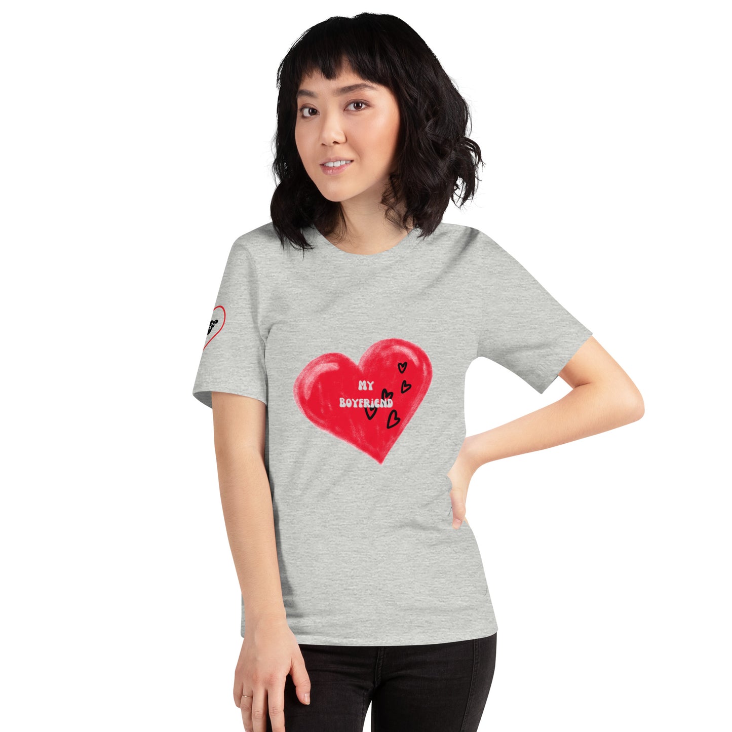 I Love My Boyfriend | Short Sleeve T-Shirt - #tag1# - #tag2# -