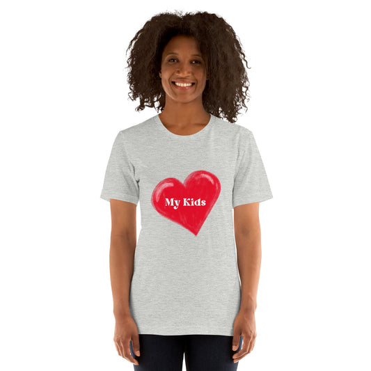 I Love My Kids | Short Sleeve | Unisex T-Shirt   - #tag1# - #tag2# -
