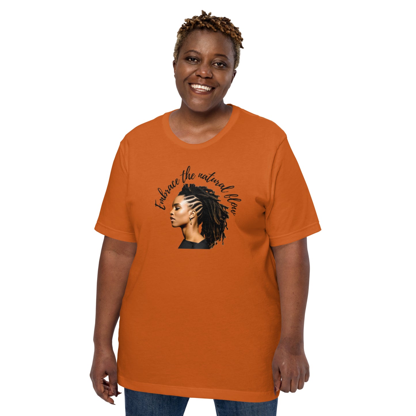 Embrace The Natural Flow | Natural Hair | Short Sleeve | Unisex T-Shirt - #tag1# - #tag2# -