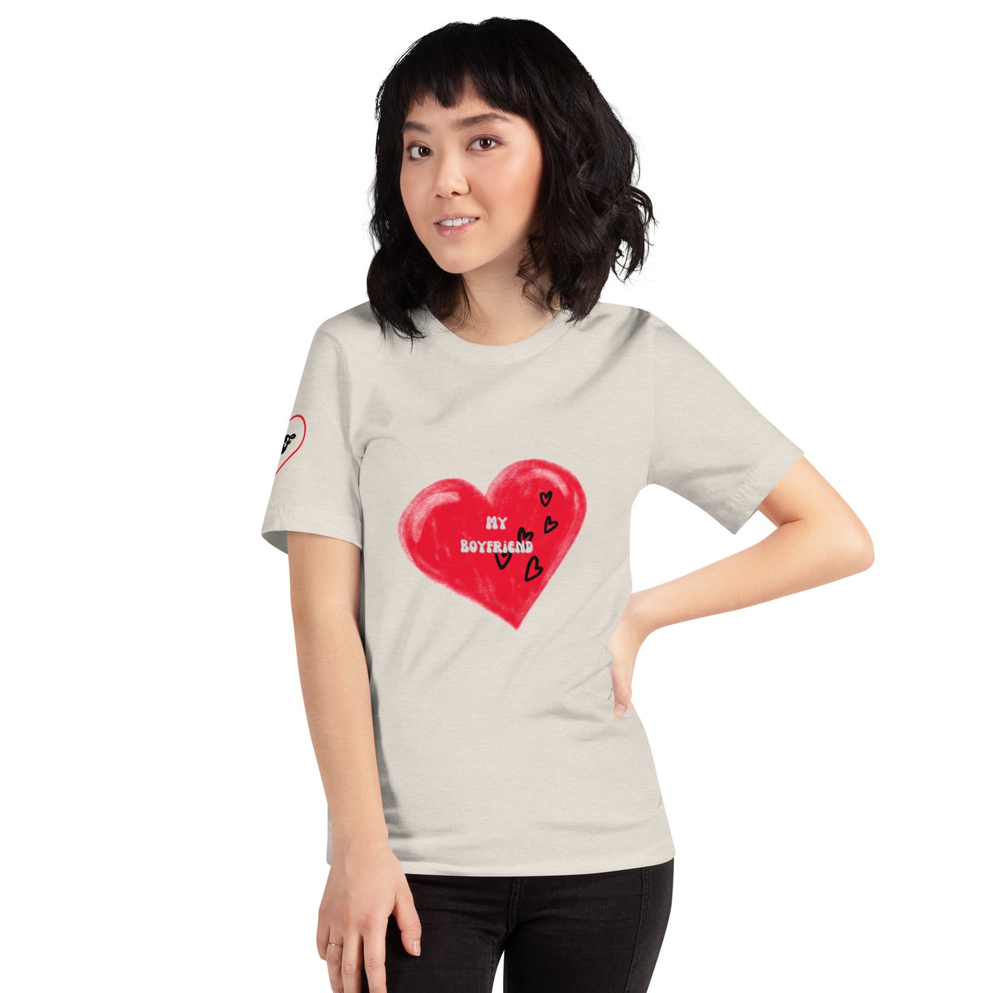 I Love My Boyfriend | Short Sleeve T-Shirt - #tag1# - #tag2# -
