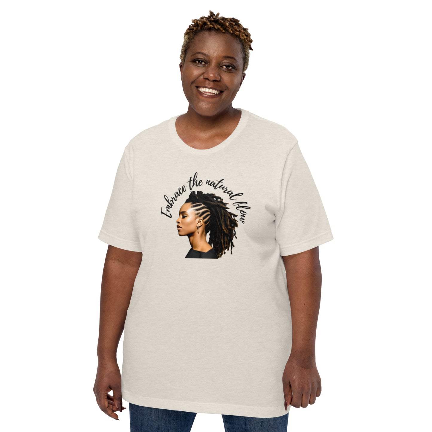 Embrace The Natural Flow | Natural Hair | Short Sleeve | Unisex T-Shirt - #tag1# - #tag2# -