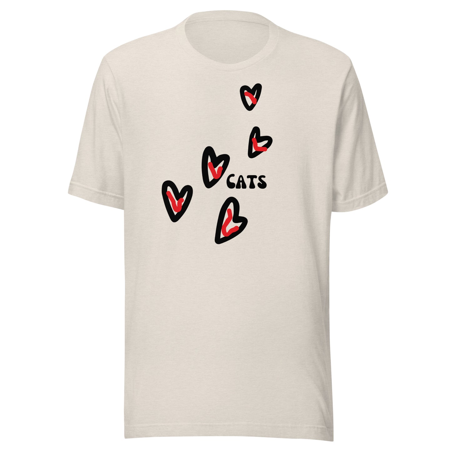 I Love Cats | Short Sleeve | Unisex T-Shirt - #tag1# - #tag2# -