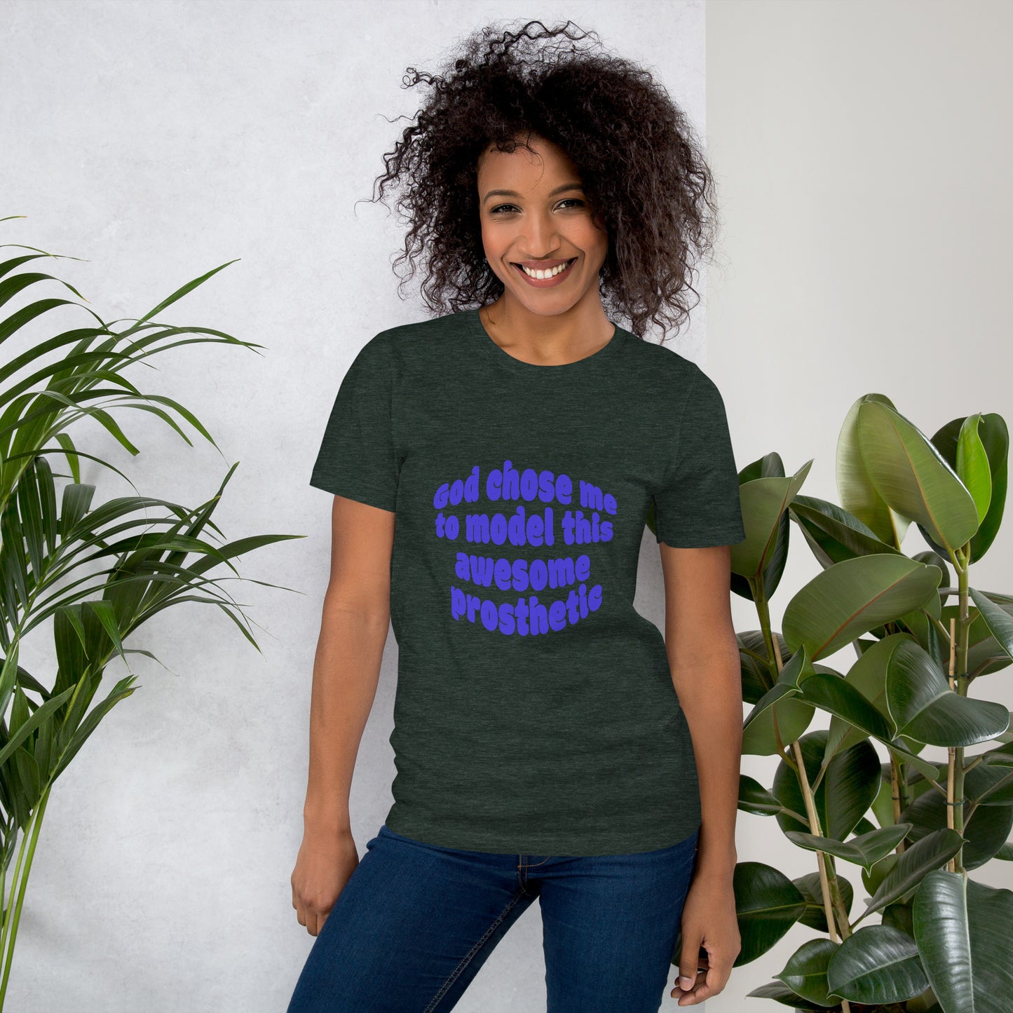 God Chose Me To Model This Awesome Prosthetic | Short Sleeve | Unisex T-Shirt - #tag1# - #tag2# -