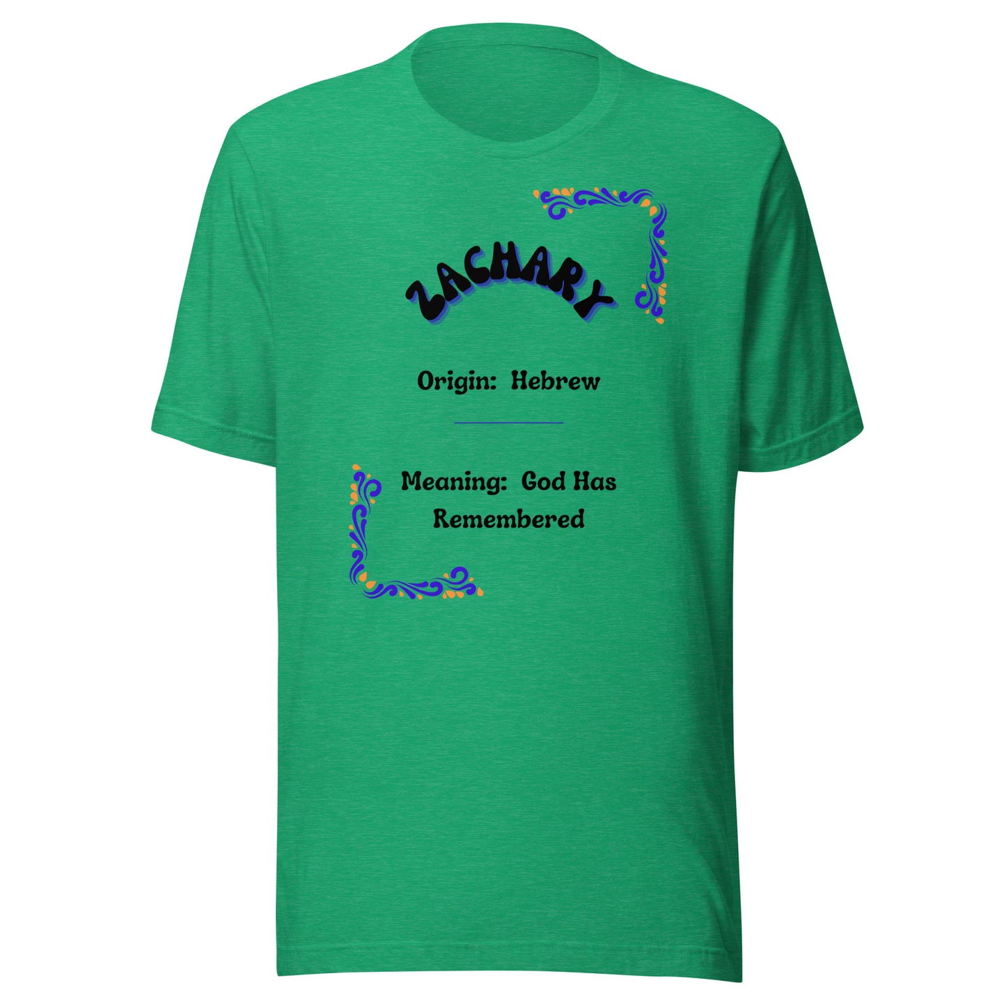 Zachary | Short Sleeve | Name Unisex T-Shirt - #tag1# - #tag2# -