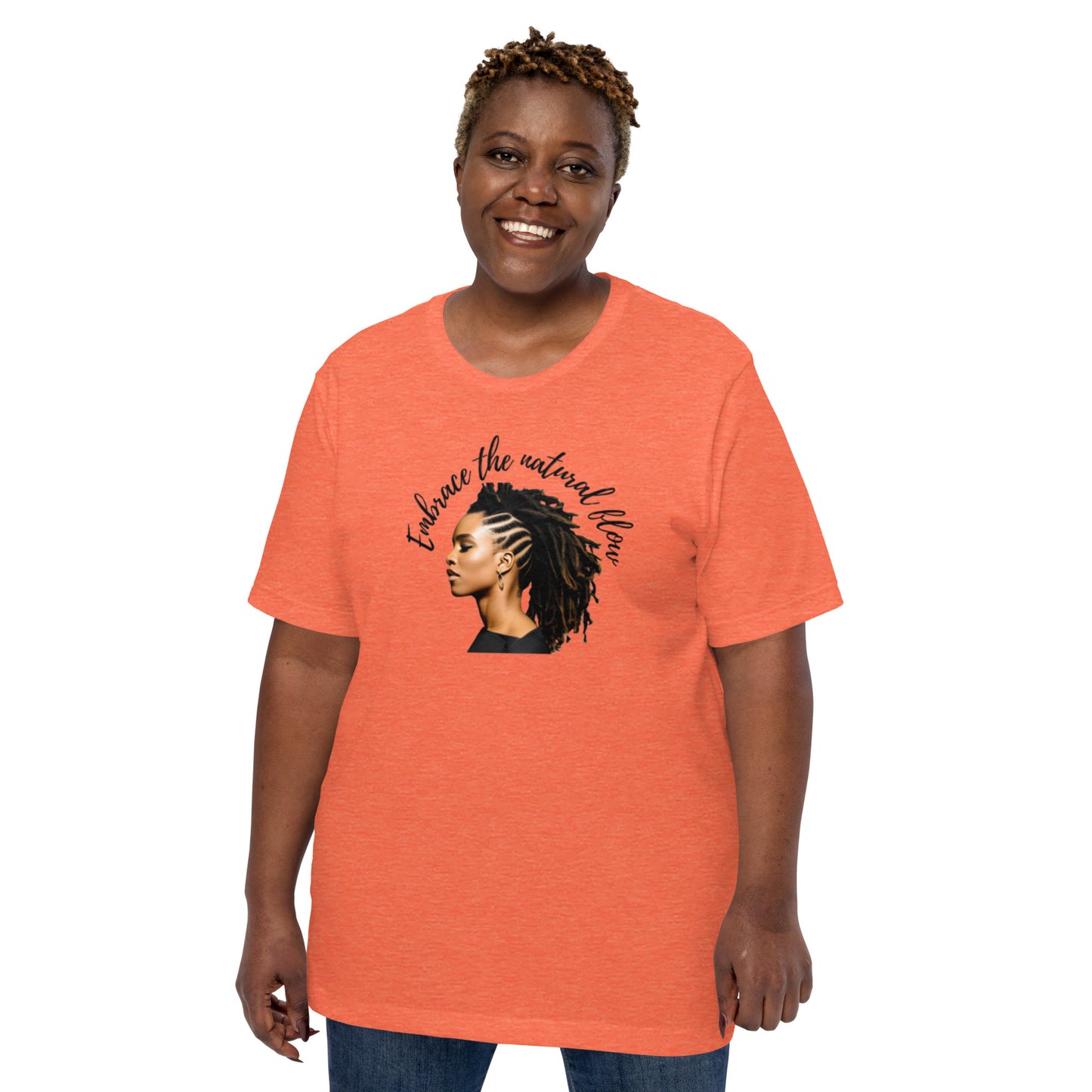 Embrace The Natural Flow | Natural Hair | Short Sleeve | Unisex T-Shirt - #tag1# - #tag2# -