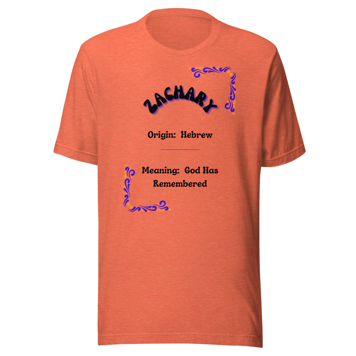 Zachary | Short Sleeve | Name Unisex T-Shirt - #tag1# - #tag2# -