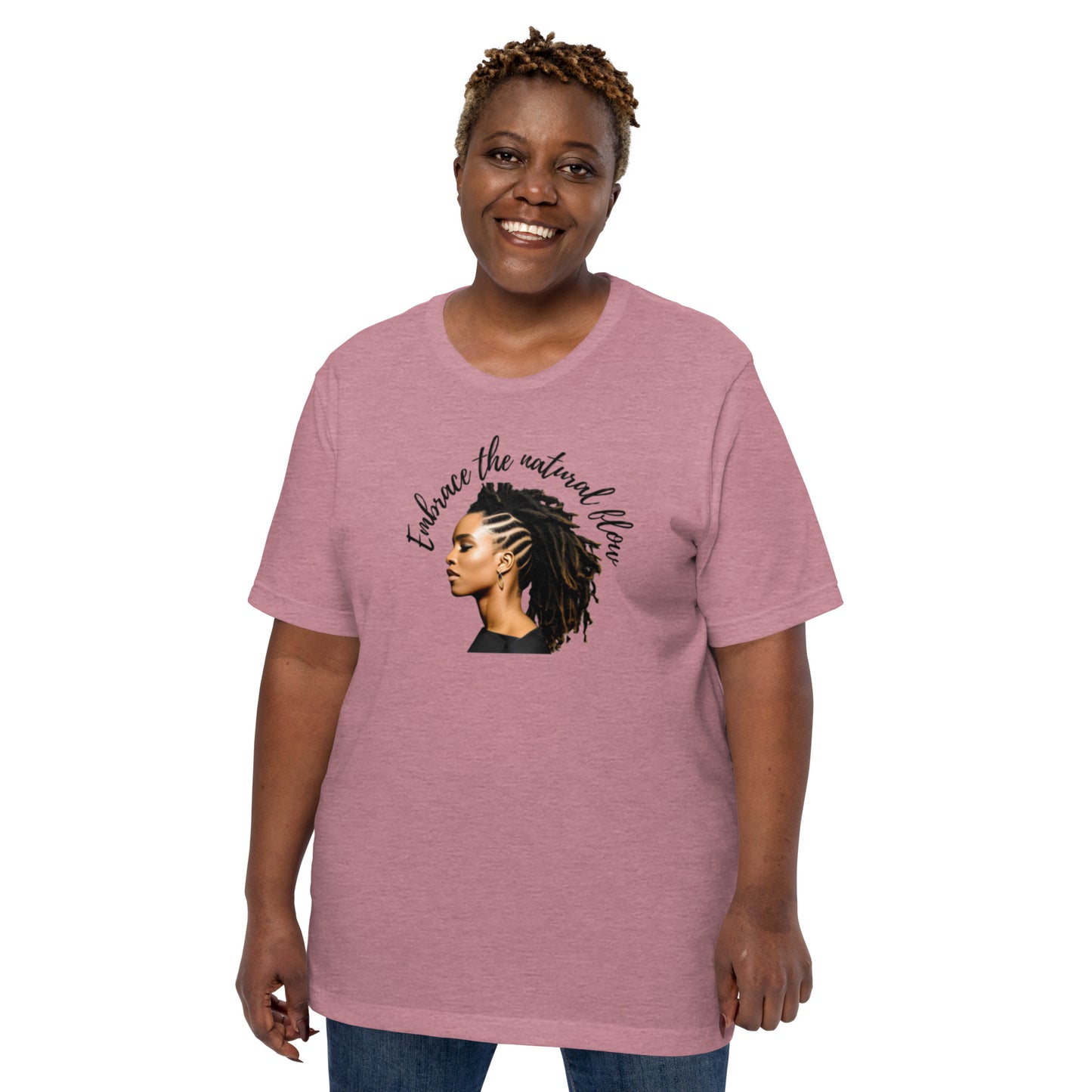 Embrace The Natural Flow | Natural Hair | Short Sleeve | Unisex T-Shirt - #tag1# - #tag2# -