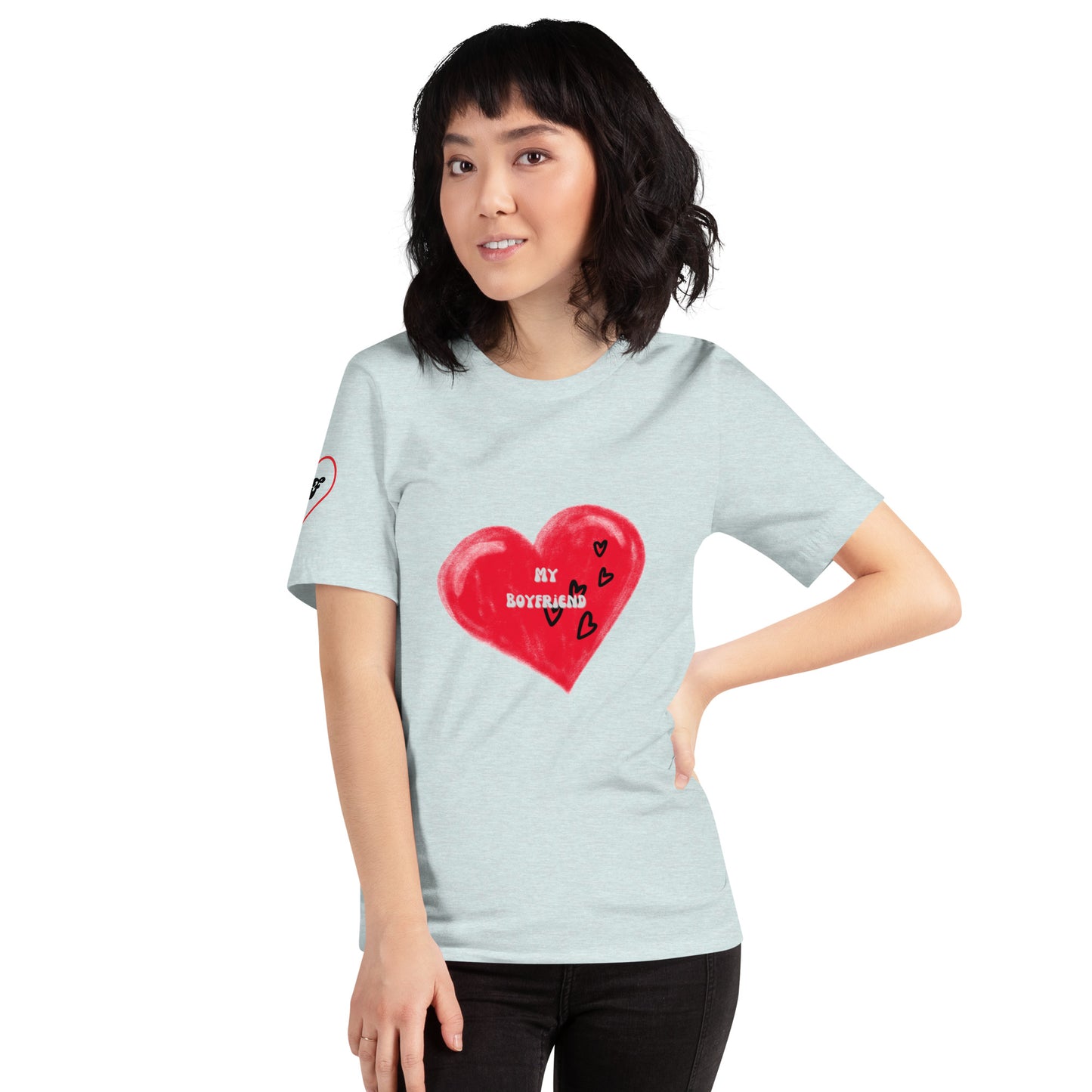 I Love My Boyfriend | Short Sleeve T-Shirt - #tag1# - #tag2# -