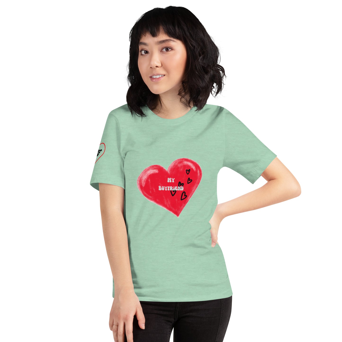 I Love My Boyfriend | Short Sleeve T-Shirt - #tag1# - #tag2# -