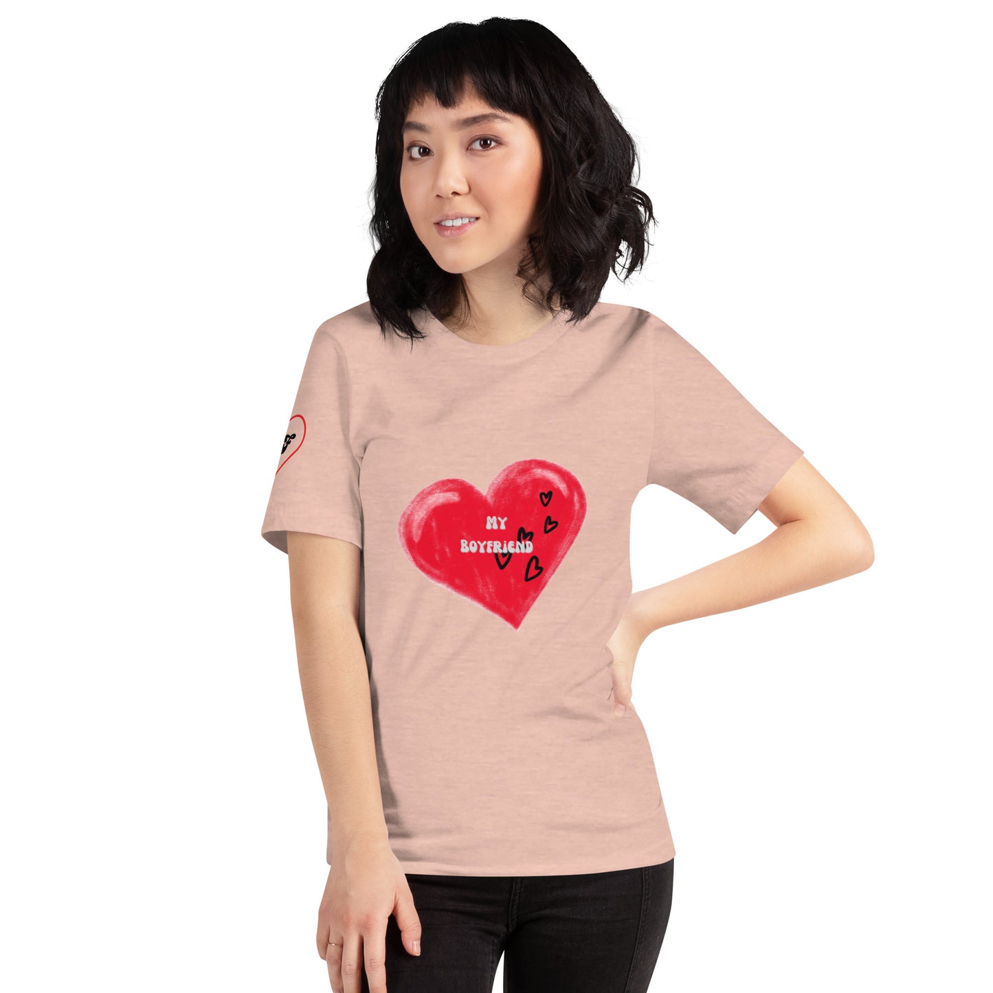 I Love My Boyfriend | Short Sleeve T-Shirt - #tag1# - #tag2# -