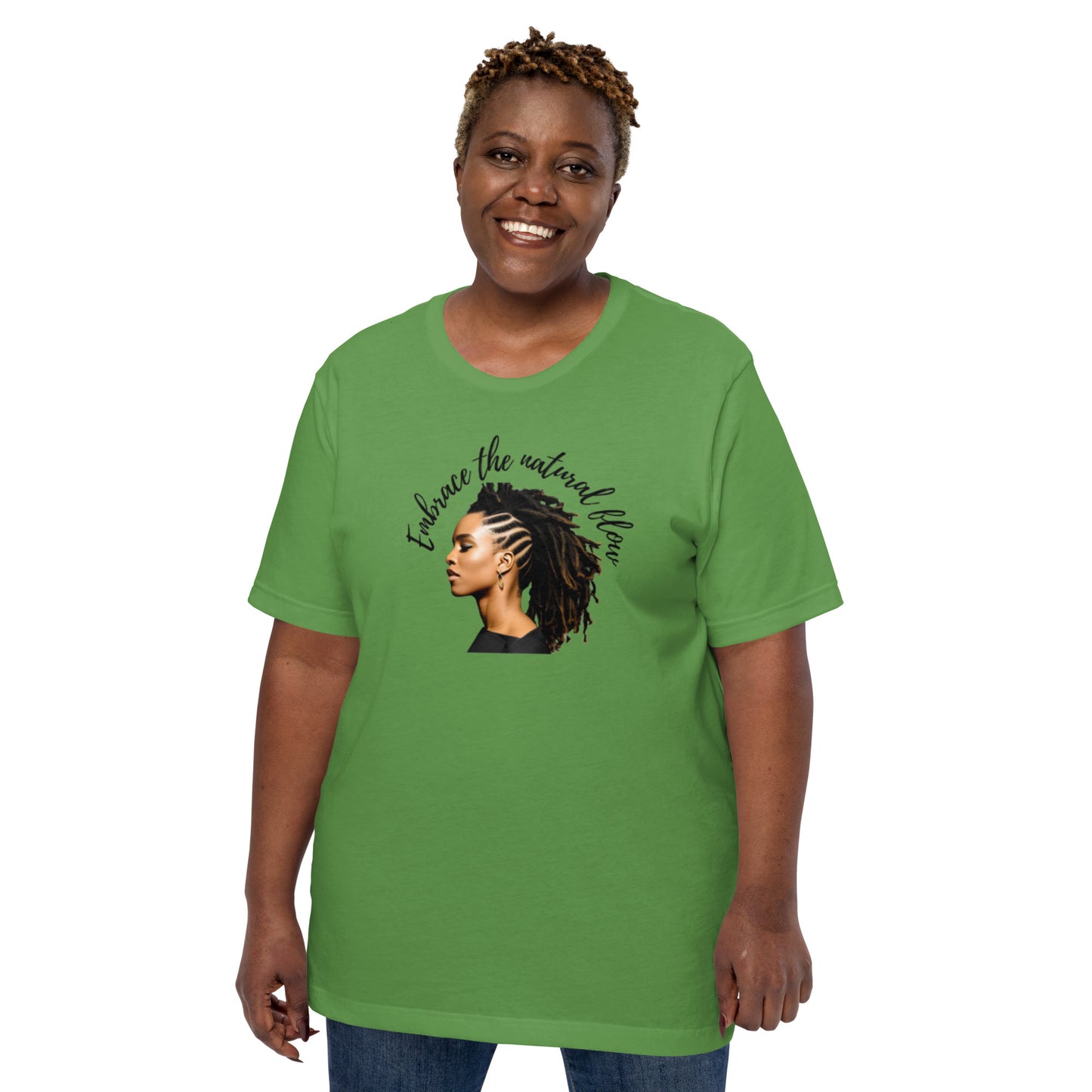 Embrace The Natural Flow | Natural Hair | Short Sleeve | Unisex T-Shirt - #tag1# - #tag2# -