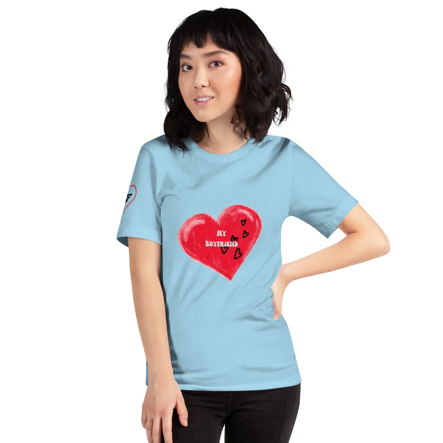 I Love My Boyfriend | Short Sleeve T-Shirt - #tag1# - #tag2# -
