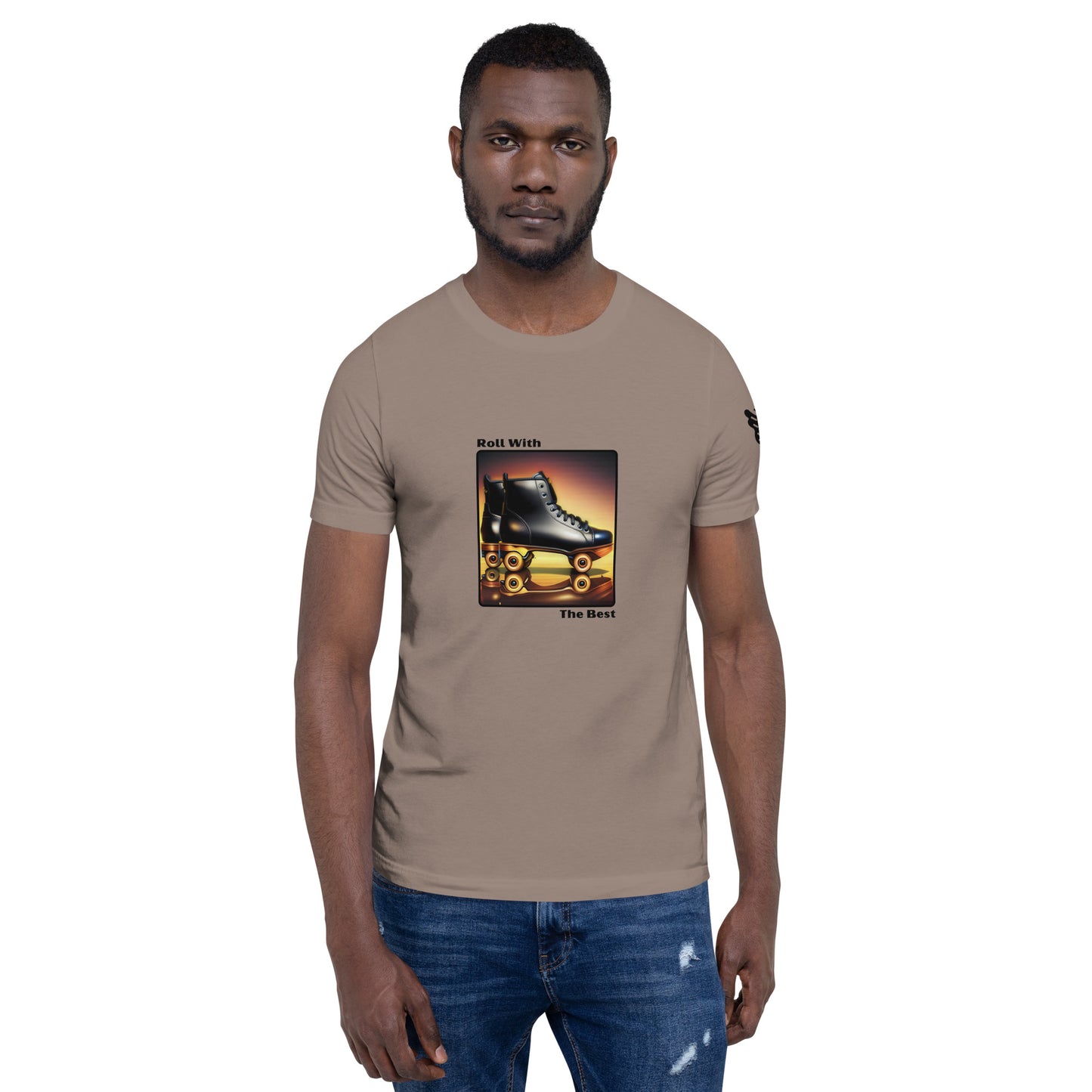 Roll With The Best | Roller Skater | Short Sleeve | Unisex T-Shirt - #tag1# - #tag2# -