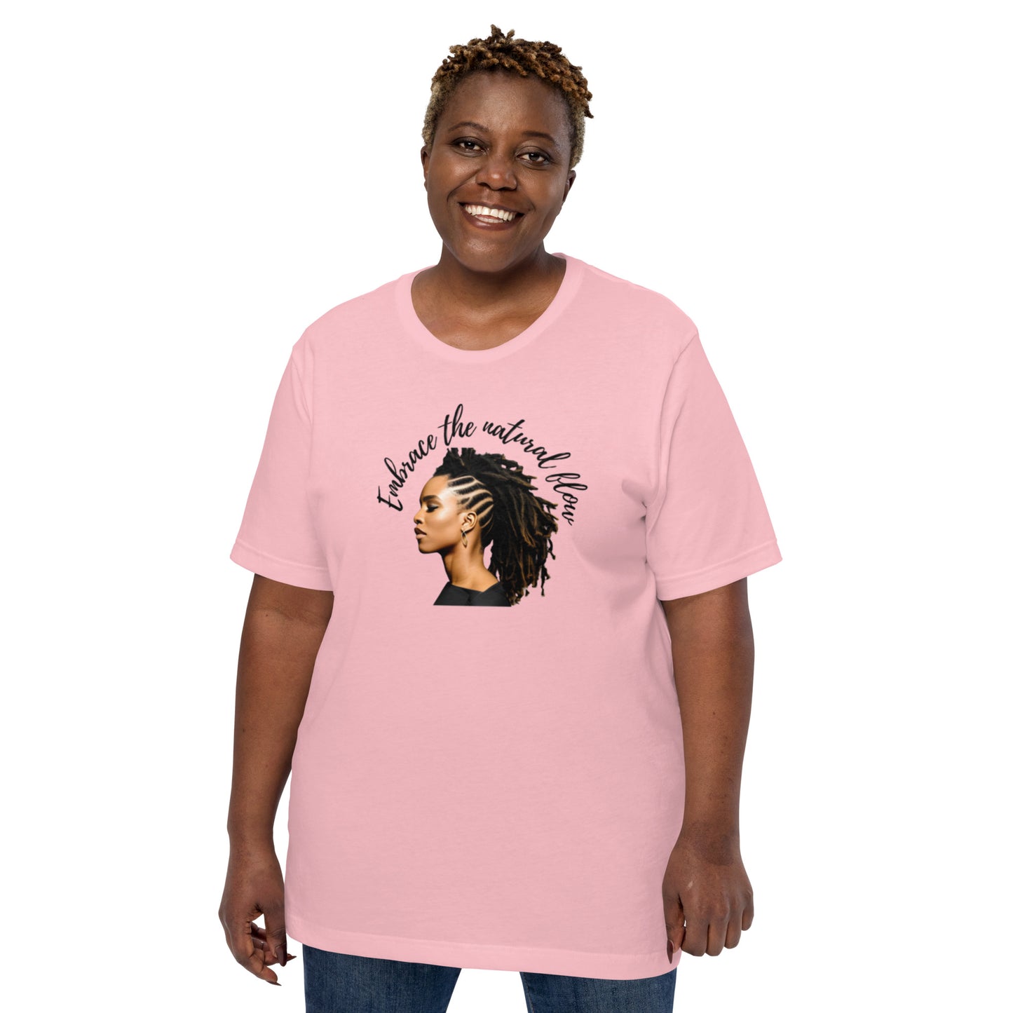 Embrace The Natural Flow | Natural Hair | Short Sleeve | Unisex T-Shirt - #tag1# - #tag2# -
