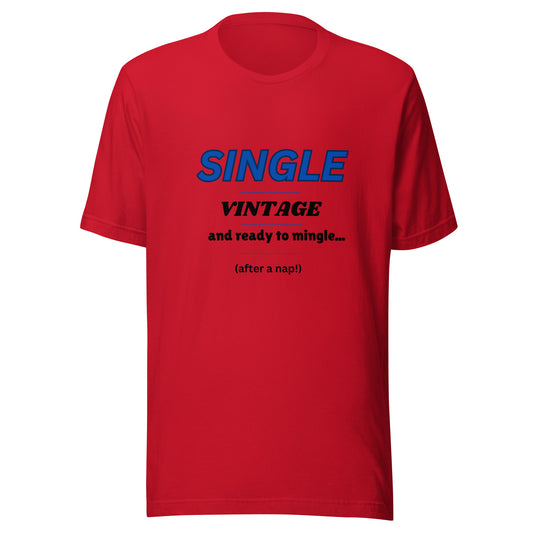 Single, Vintage | Short Sleeve | Unisex T-Shirt   - #tag1# - #tag2# -